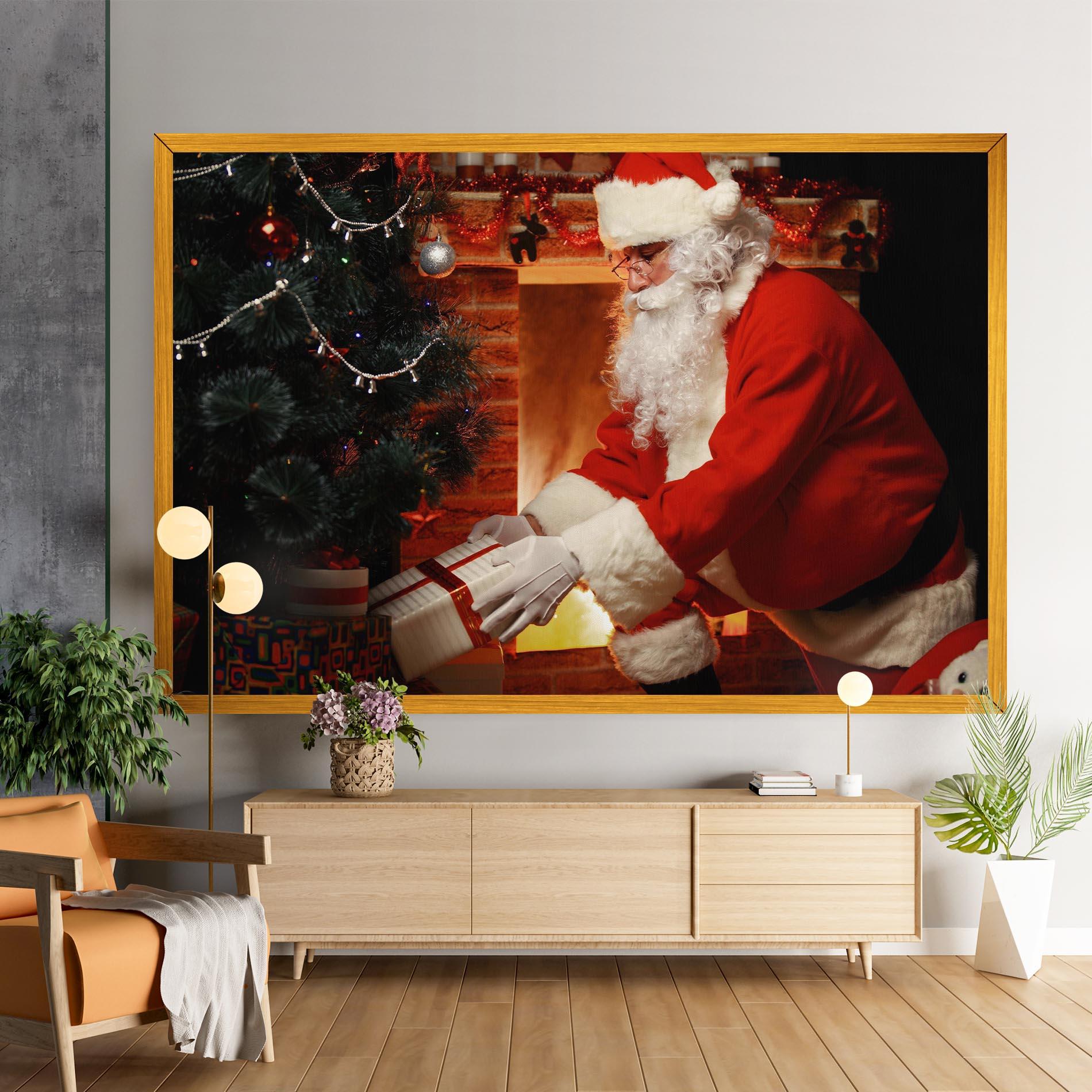 Leinwandbild Santa Brought Gifts mockup 9