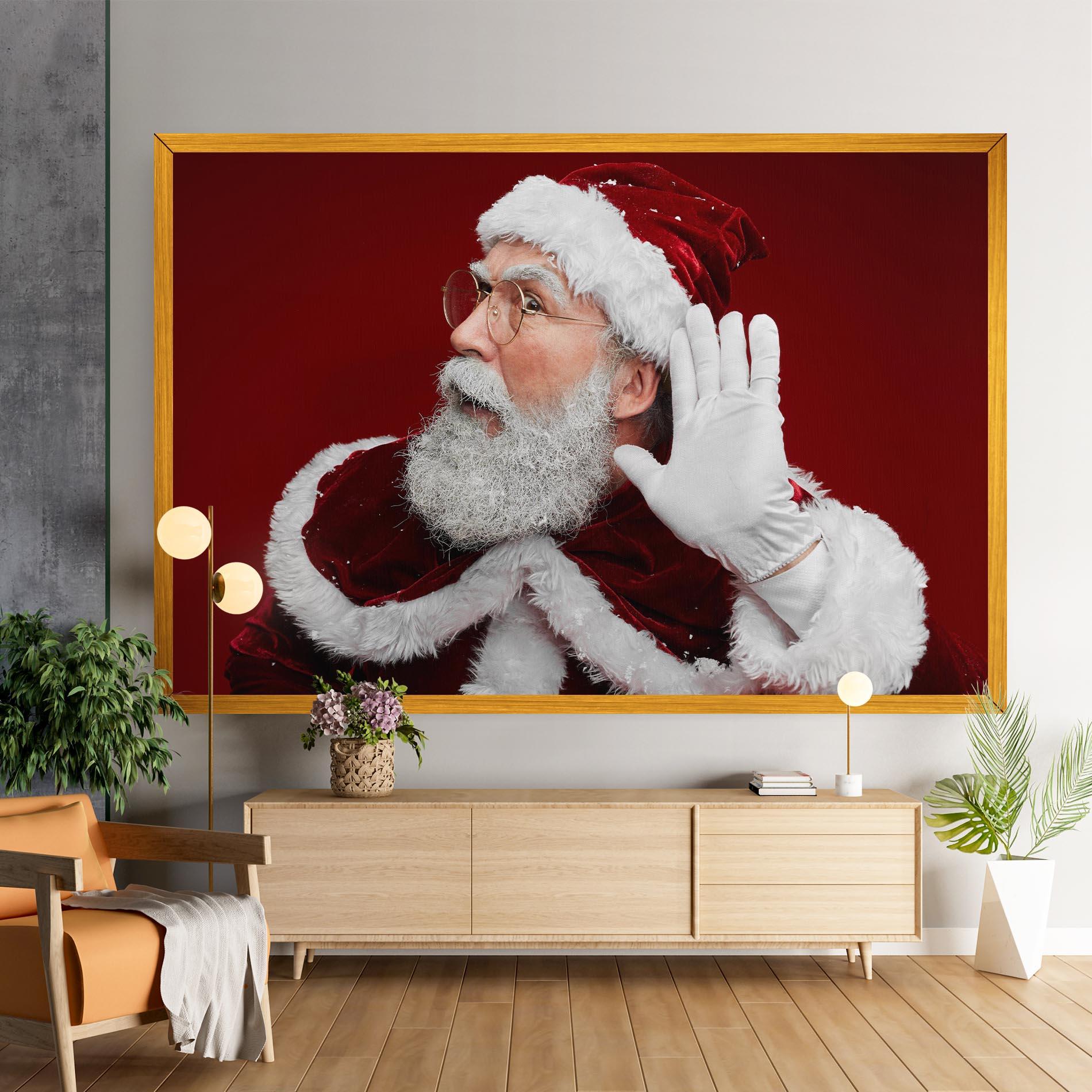 Leinwandbild Santa Cant Hear You mockup 9