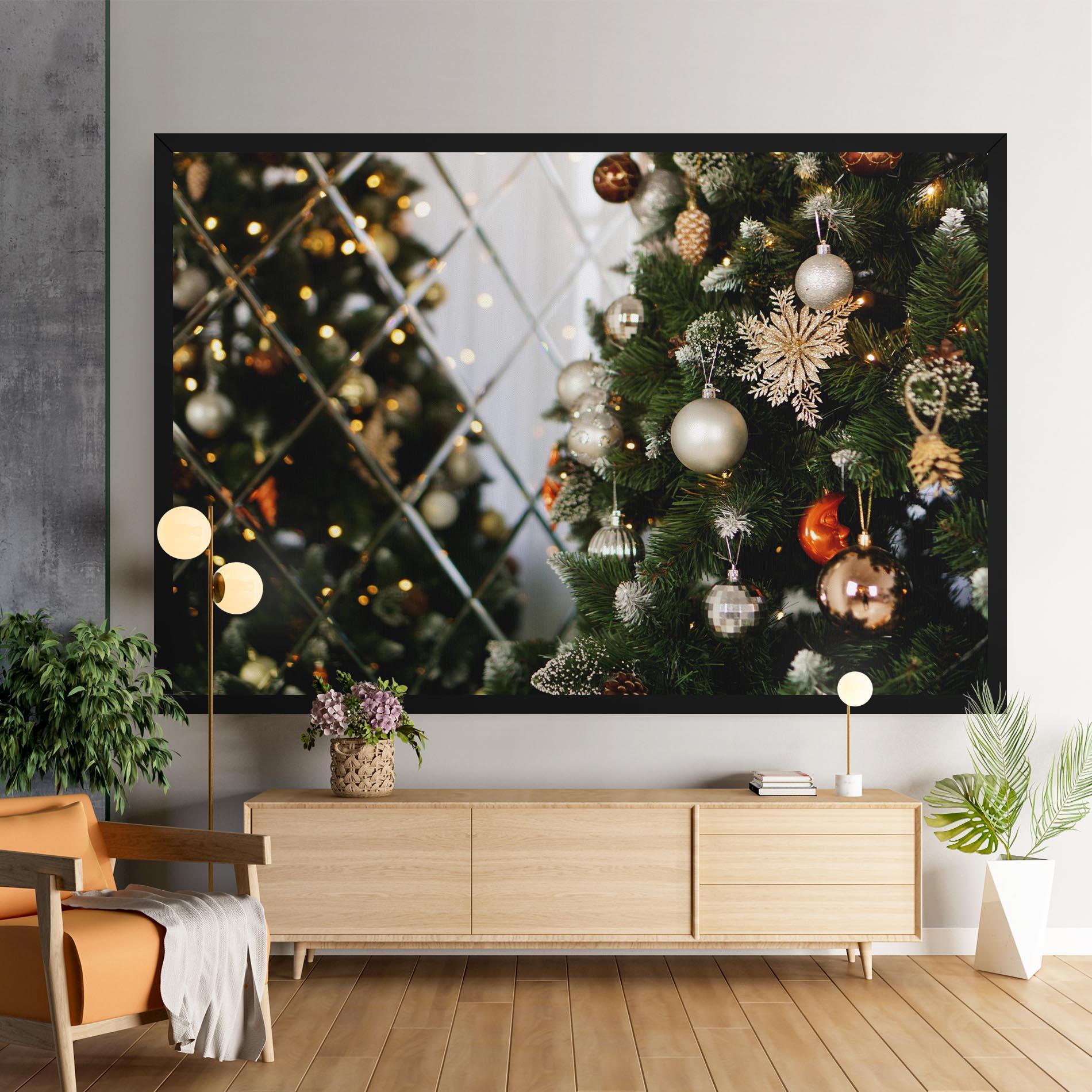 Leinwandbild Christmas Decor Tree mockup 9