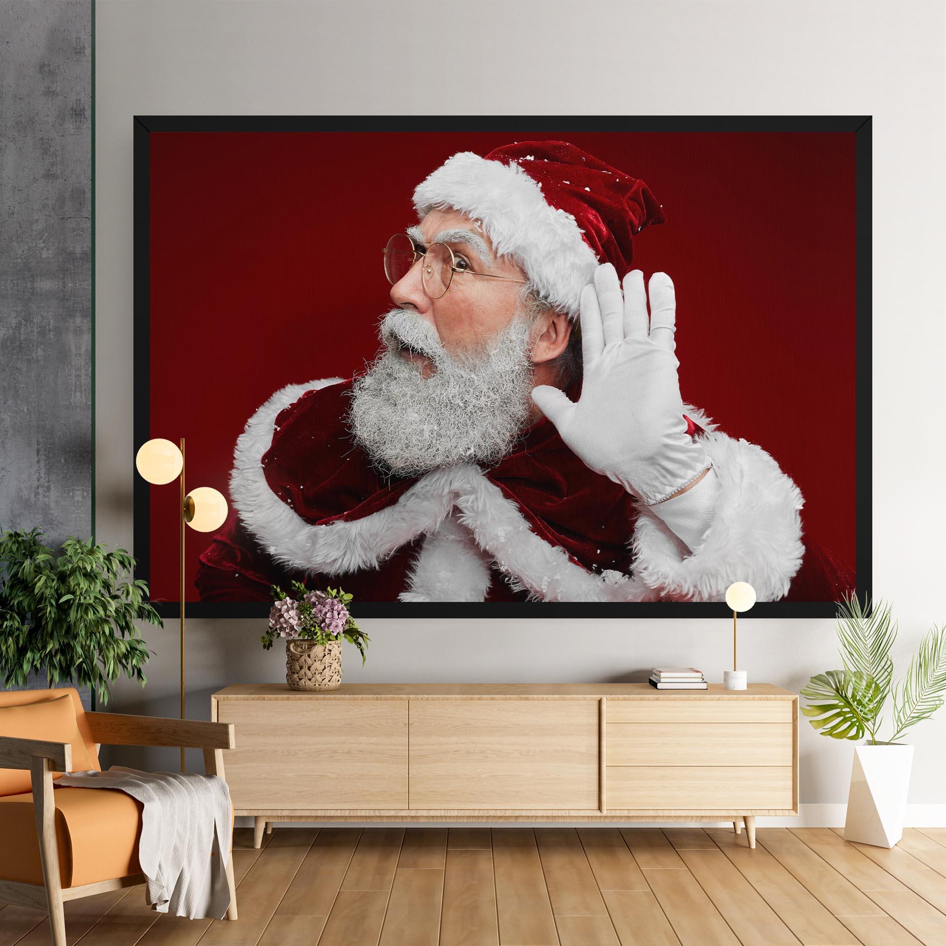 Leinwandbild Santa Cant Hear You mockup 9