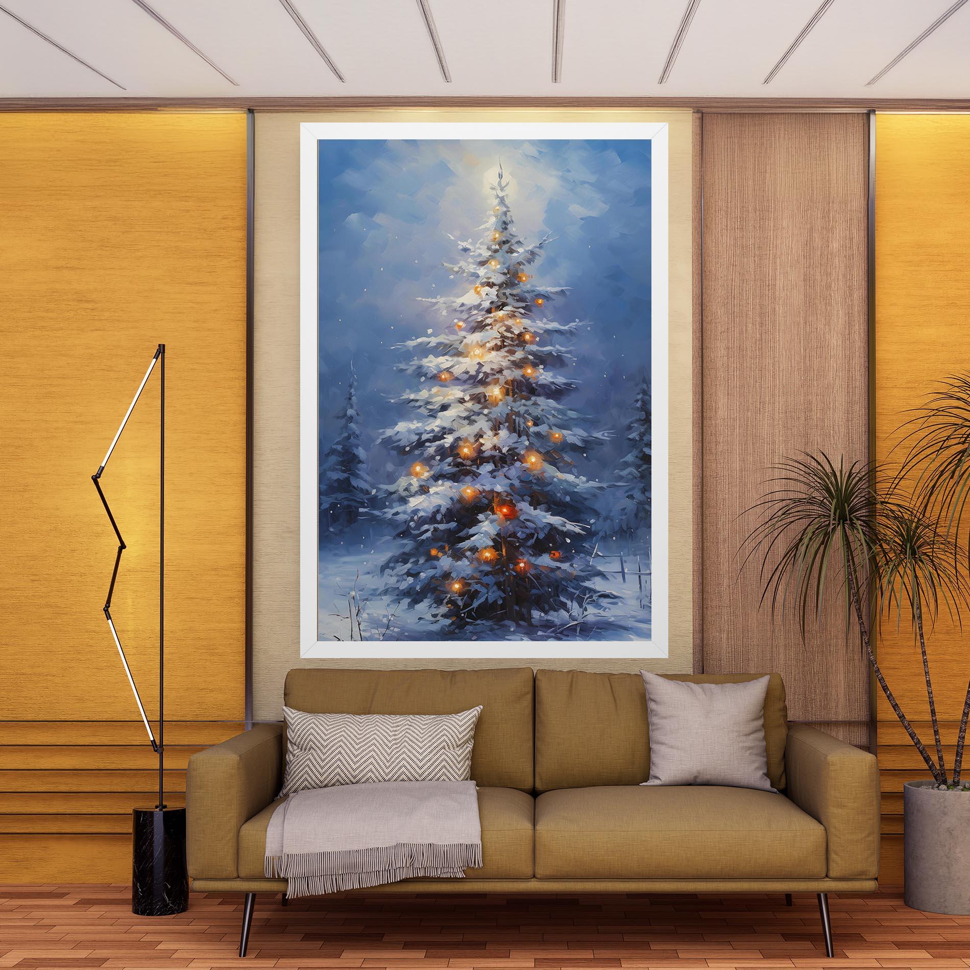 Leinwandbild Tall Slender Tree mockup 9