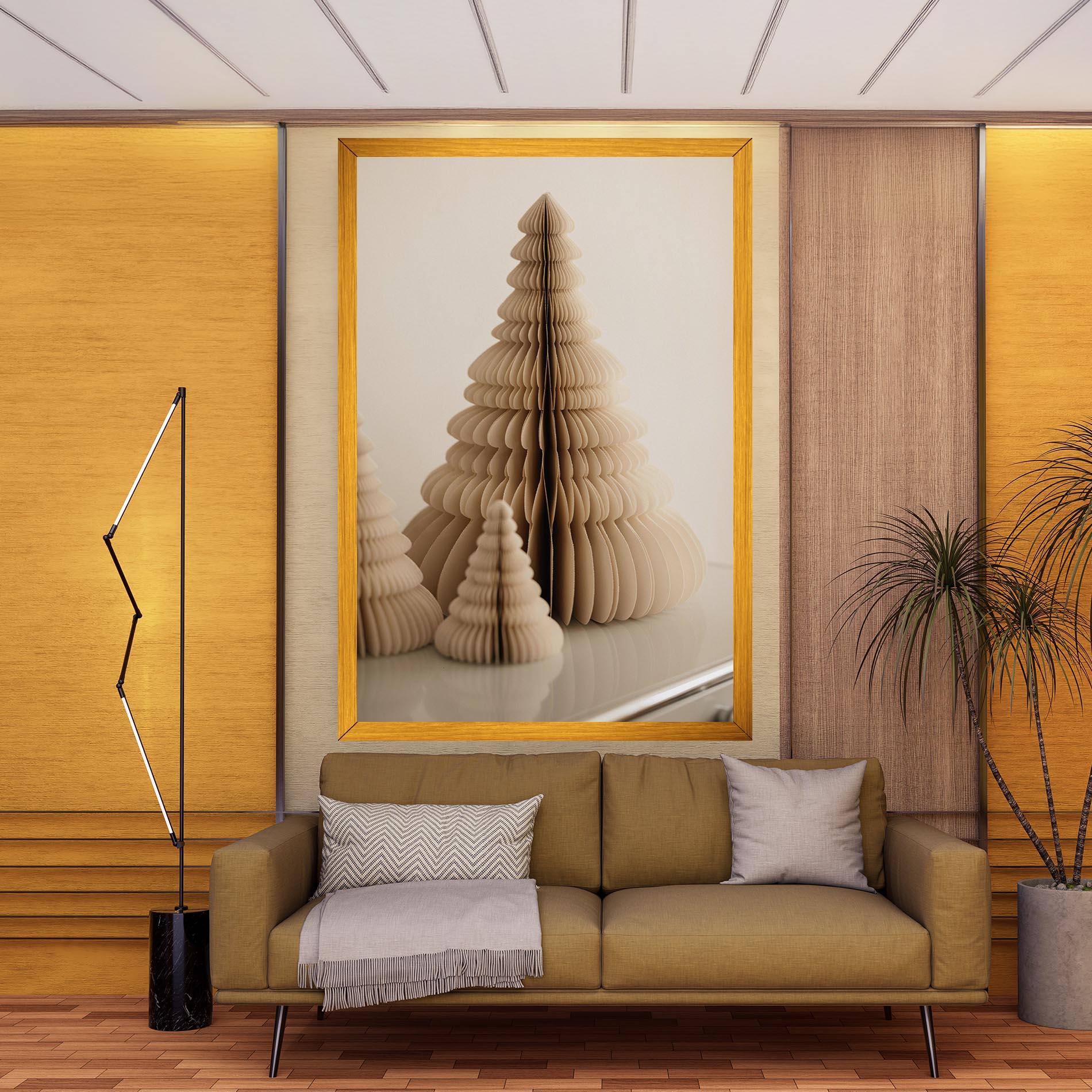 Leinwandbild Paper Tree mockup 9