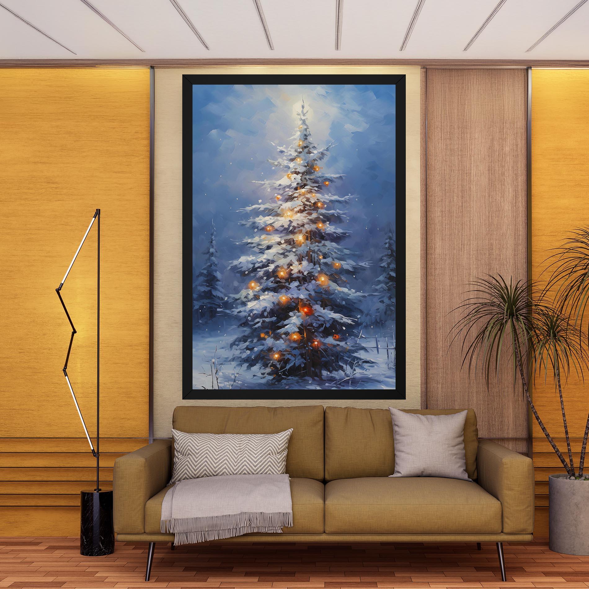 Leinwandbild Tall Slender Tree mockup 9