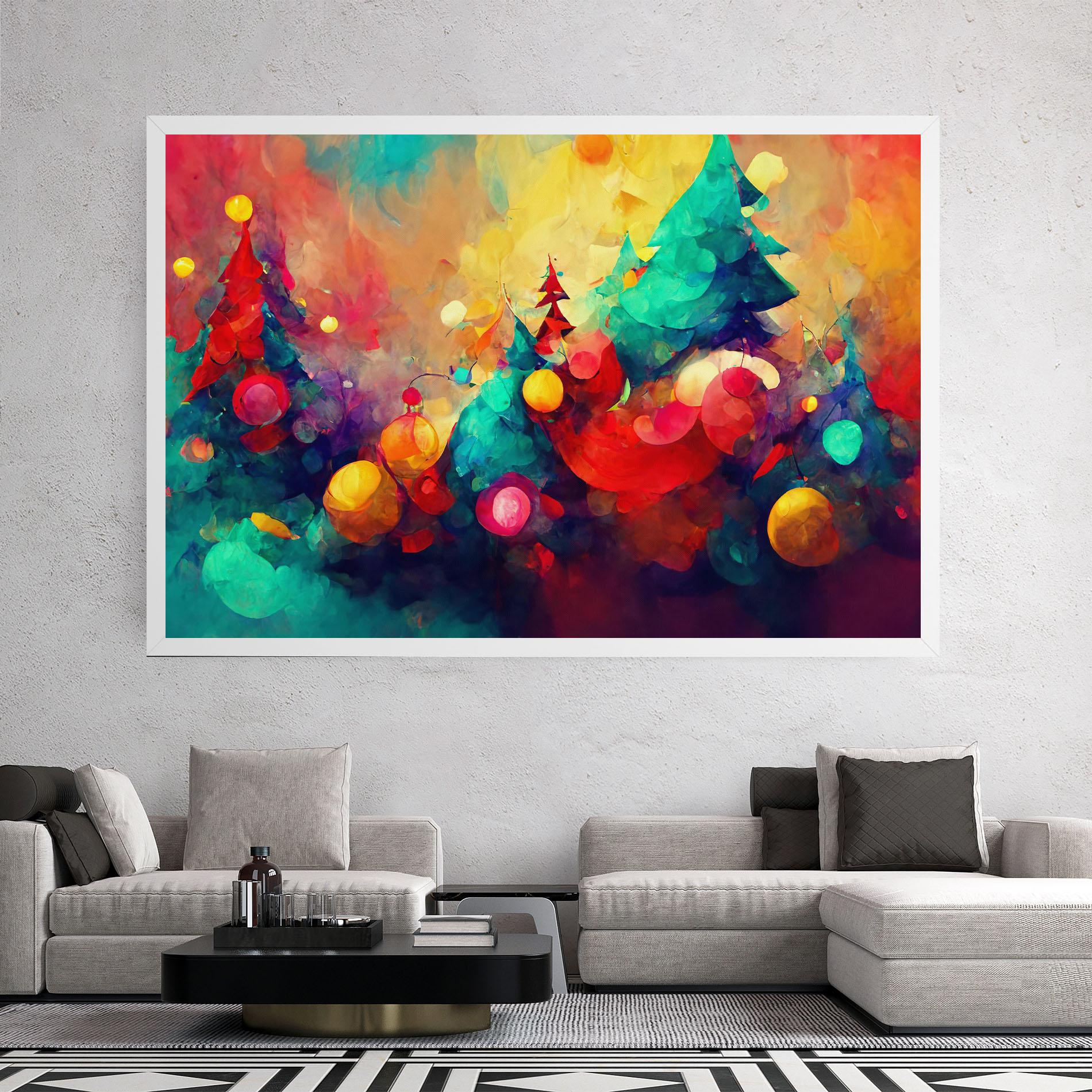 Leinwandbild Colorfull Winter mockup 2