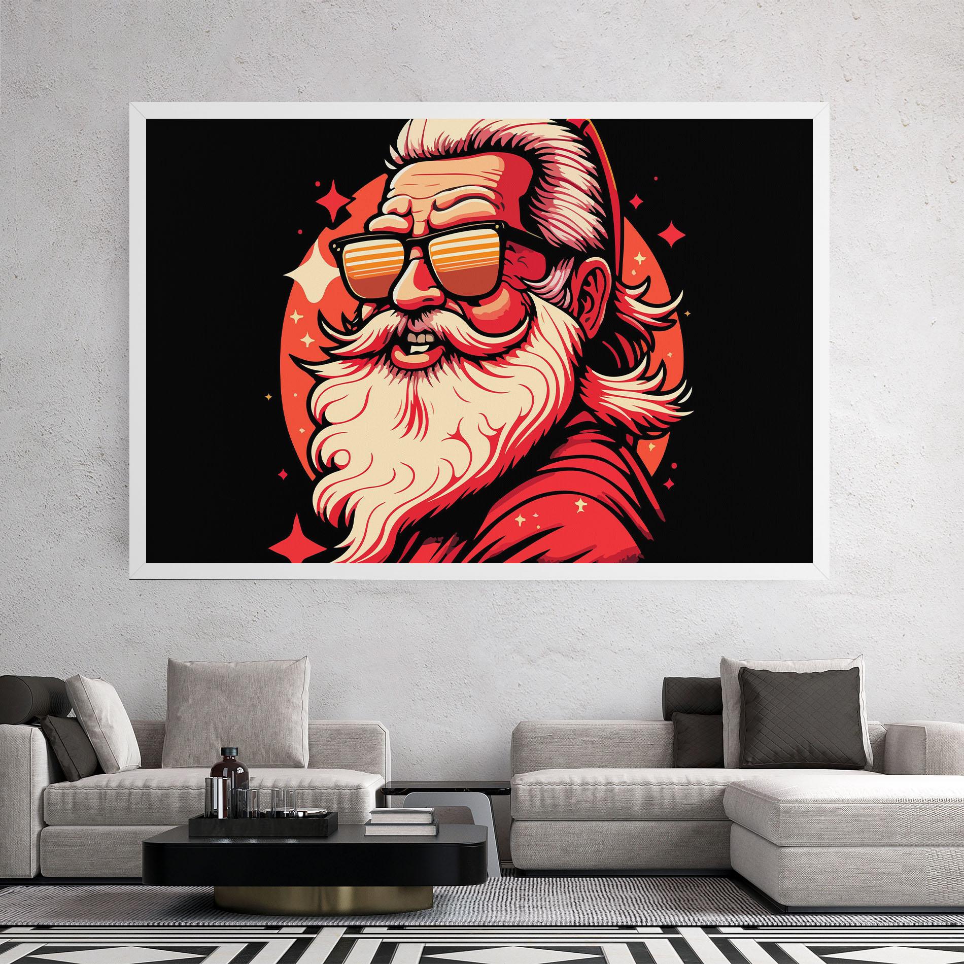 Leinwandbild Glasses Santa mockup 2