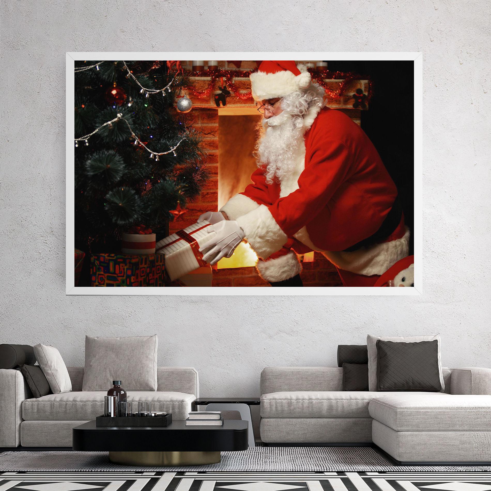 Leinwandbild Santa Brought Gifts mockup 2