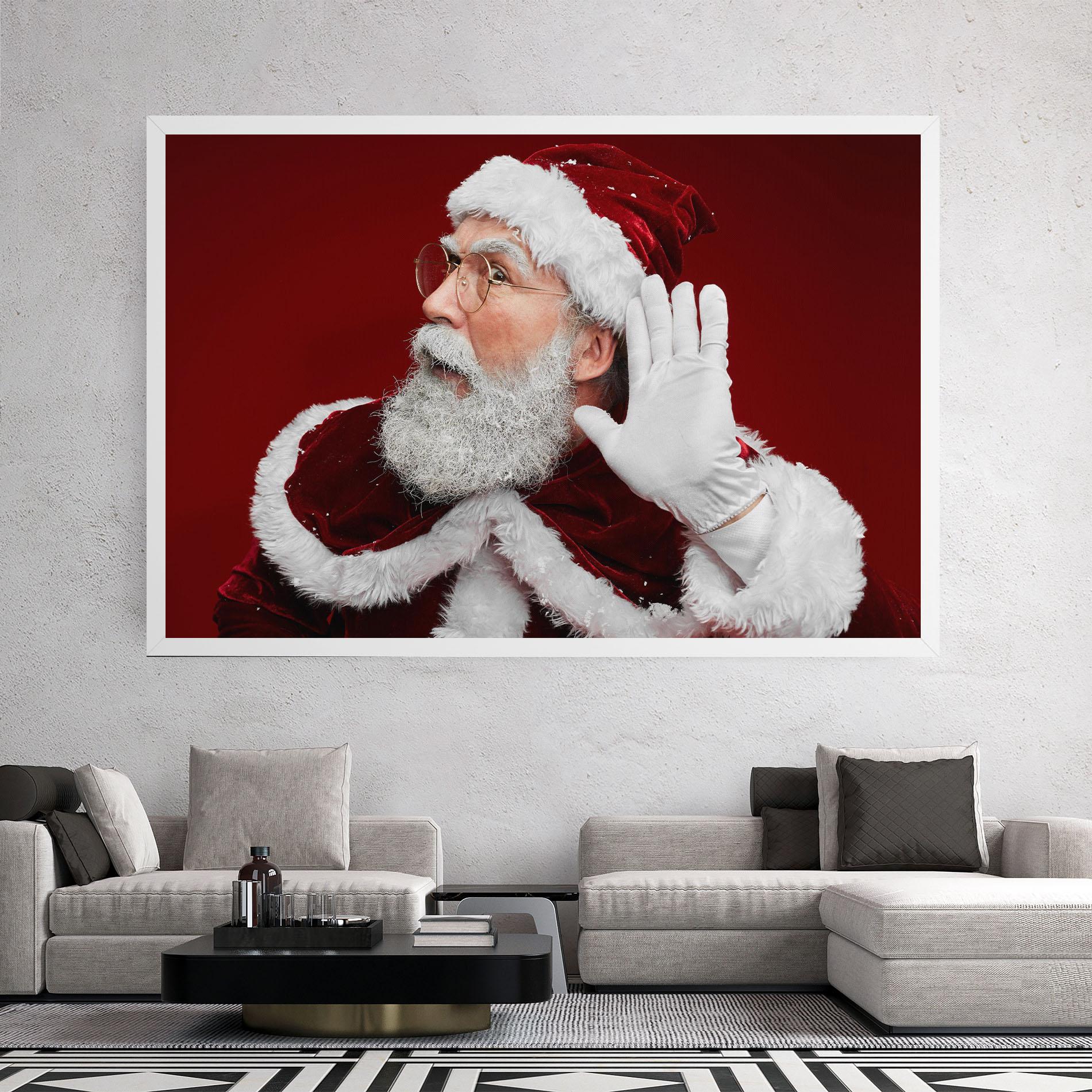 Leinwandbild Santa Cant Hear You mockup 2