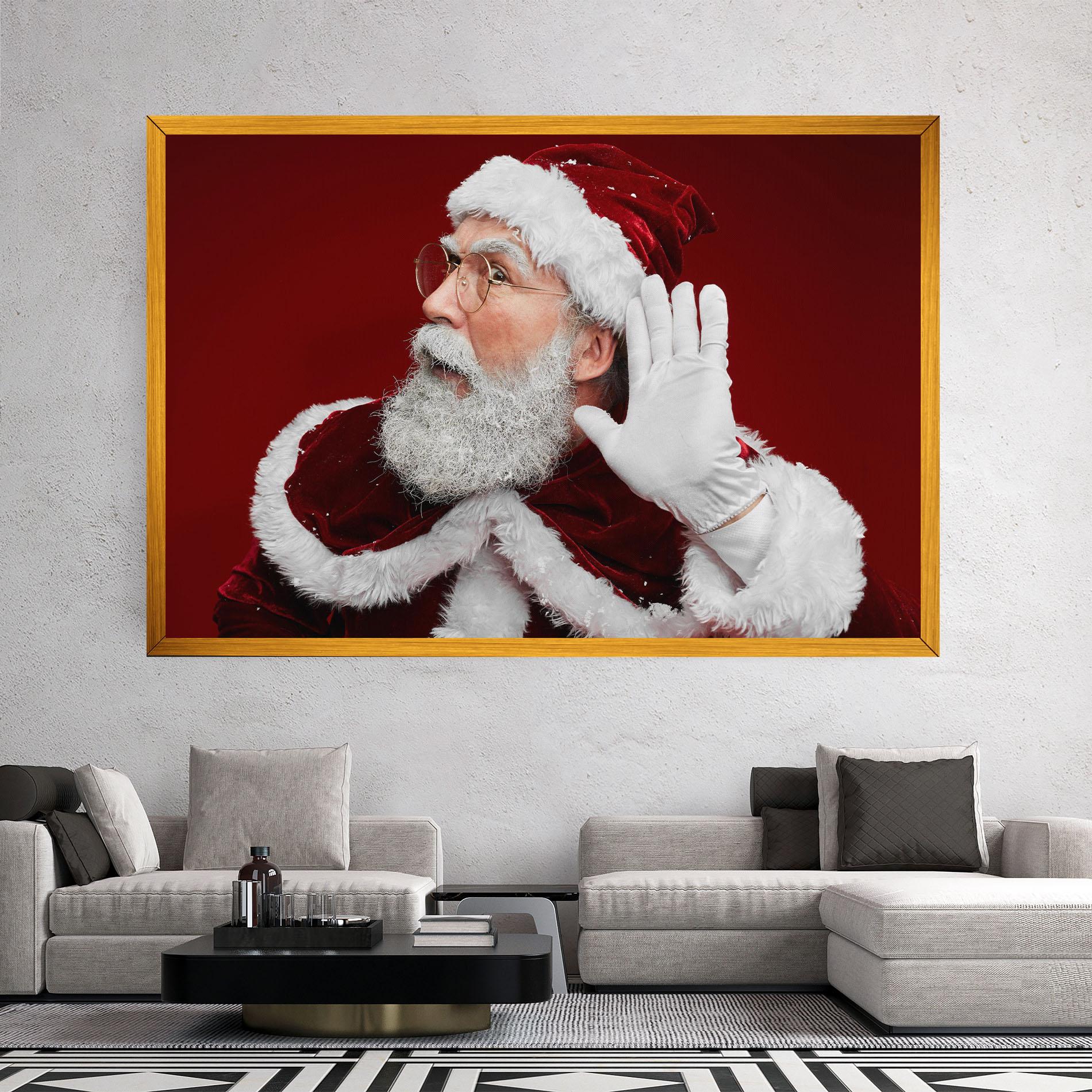 Leinwandbild Santa Cant Hear You mockup 2