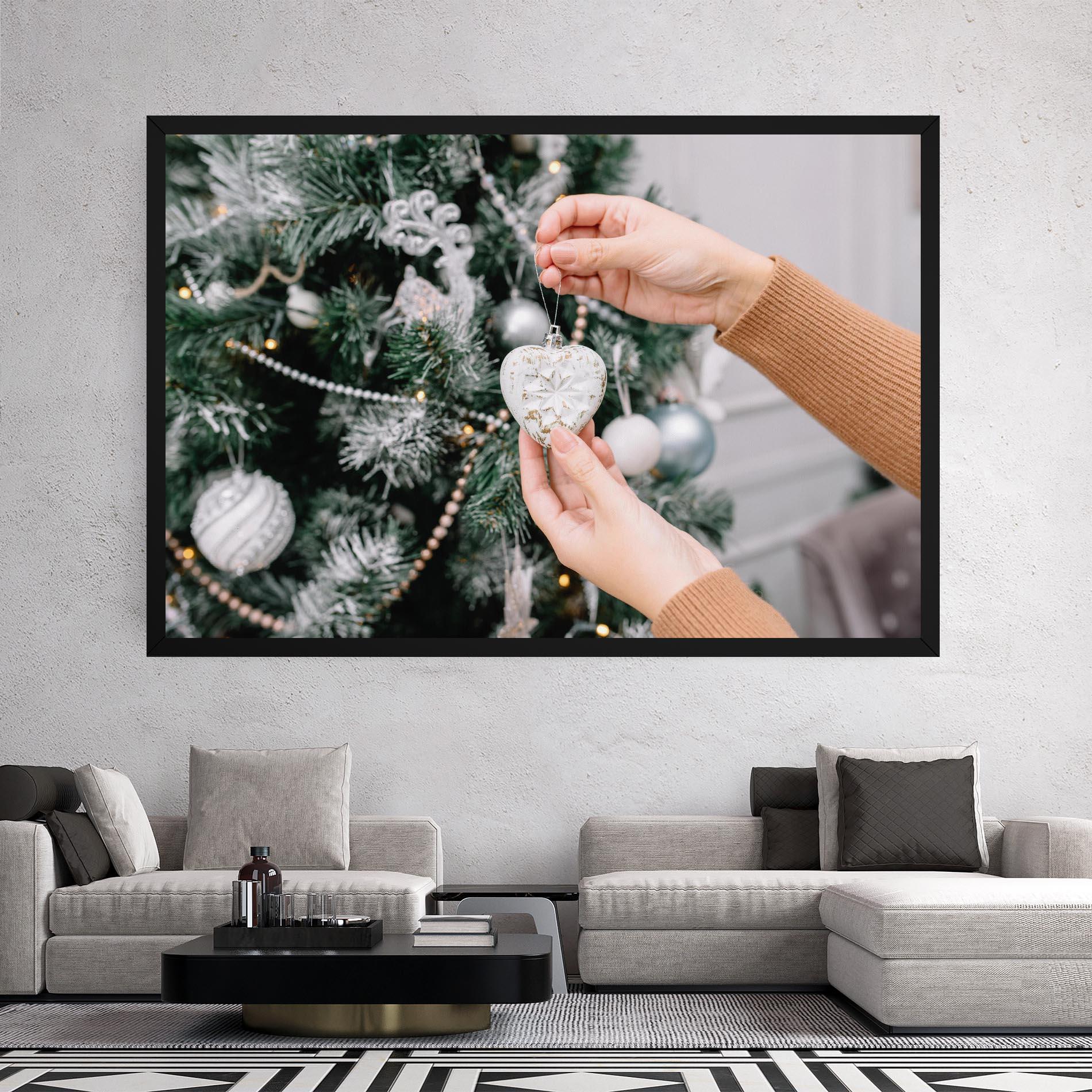 Leinwandbild Christmas Decorations mockup 2