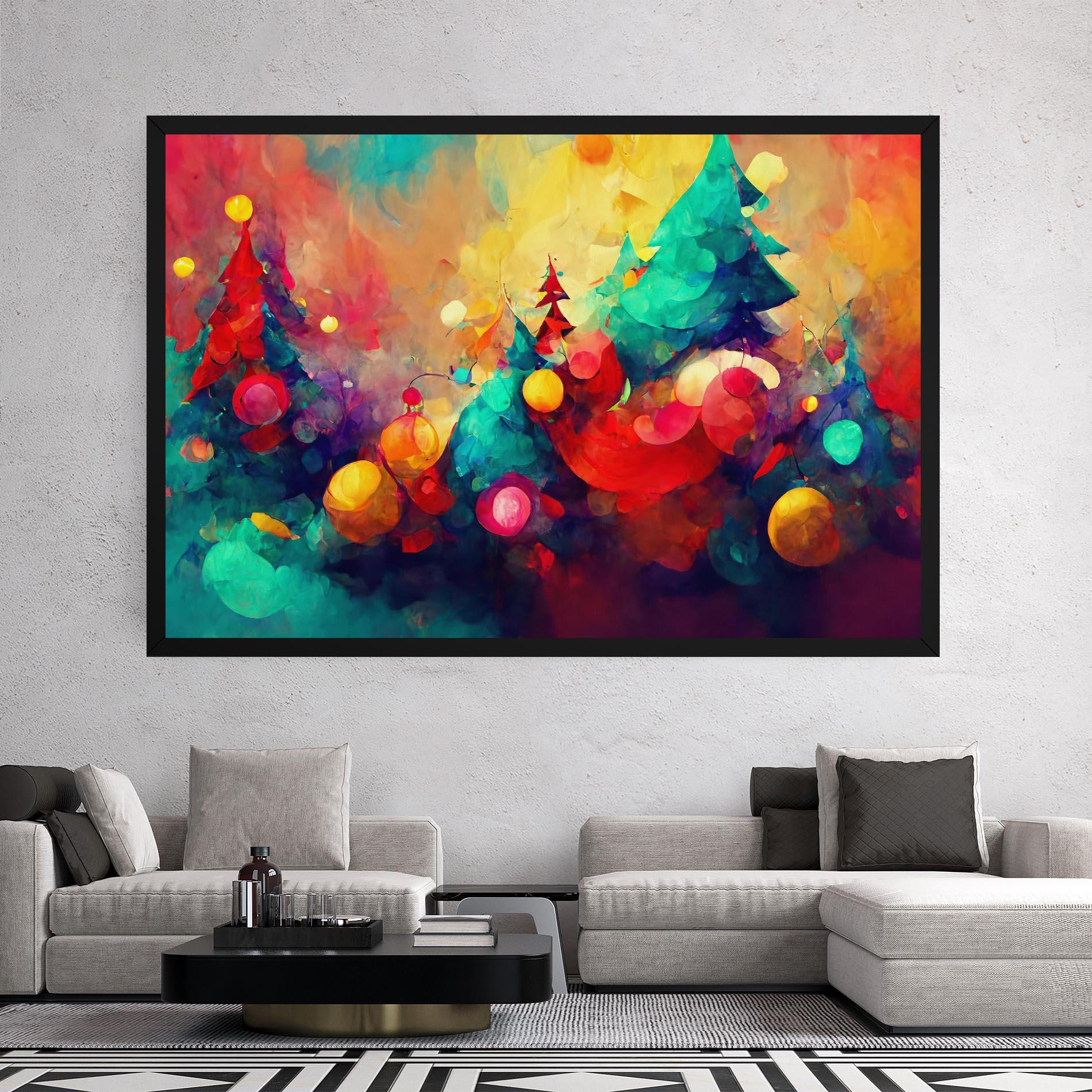 Leinwandbild Colorfull Winter mockup 2