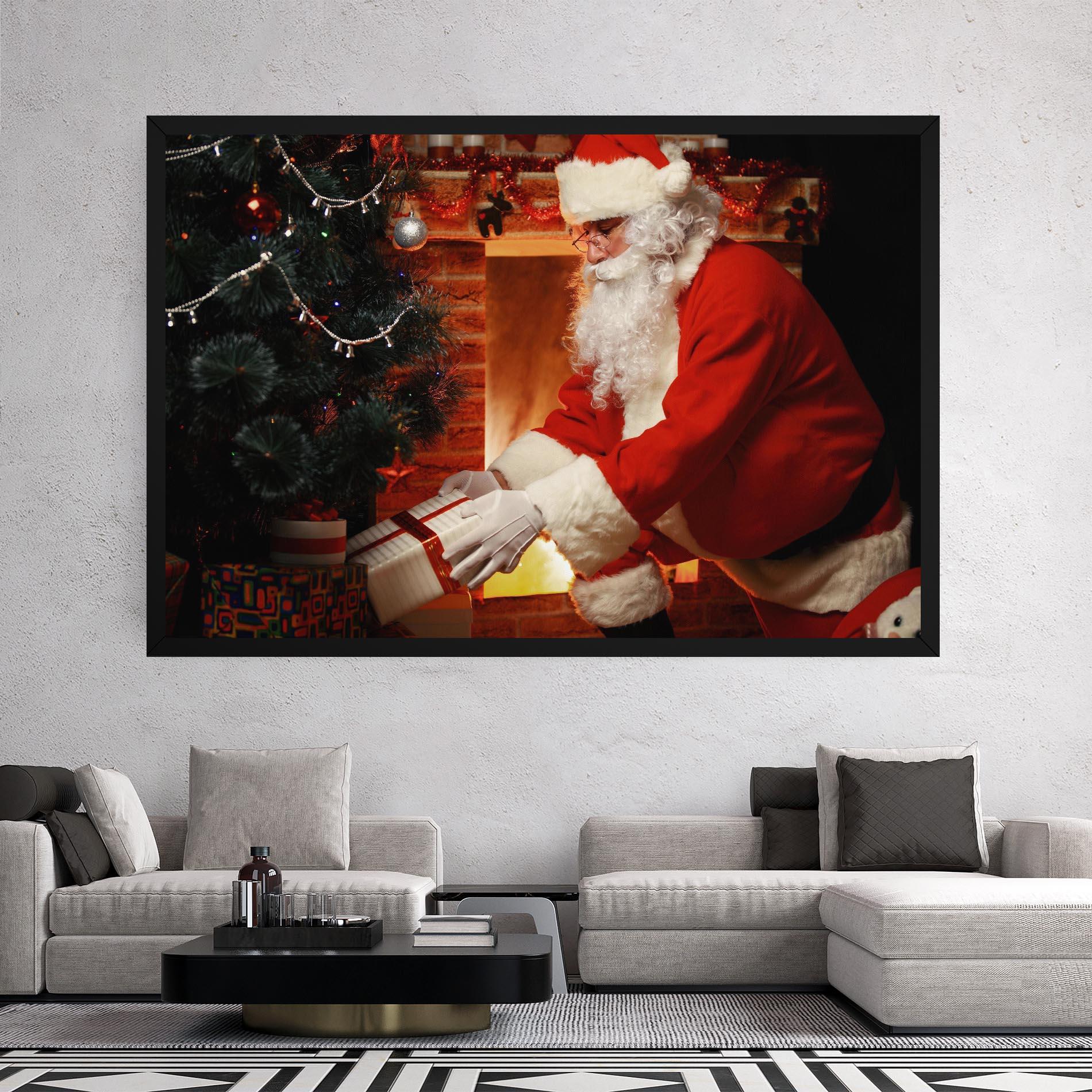 Leinwandbild Santa Brought Gifts mockup 2