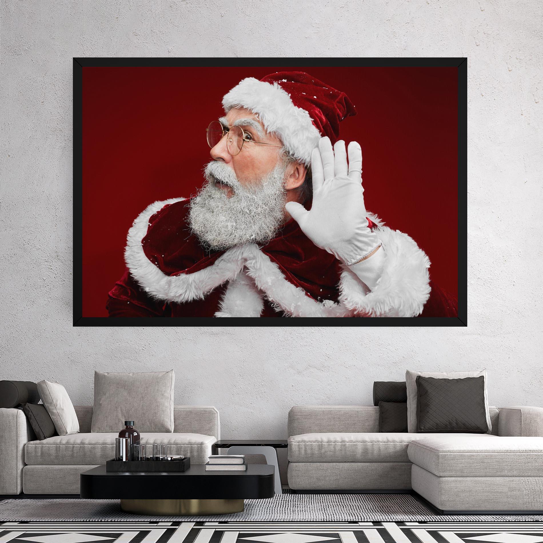 Leinwandbild Santa Cant Hear You mockup 2