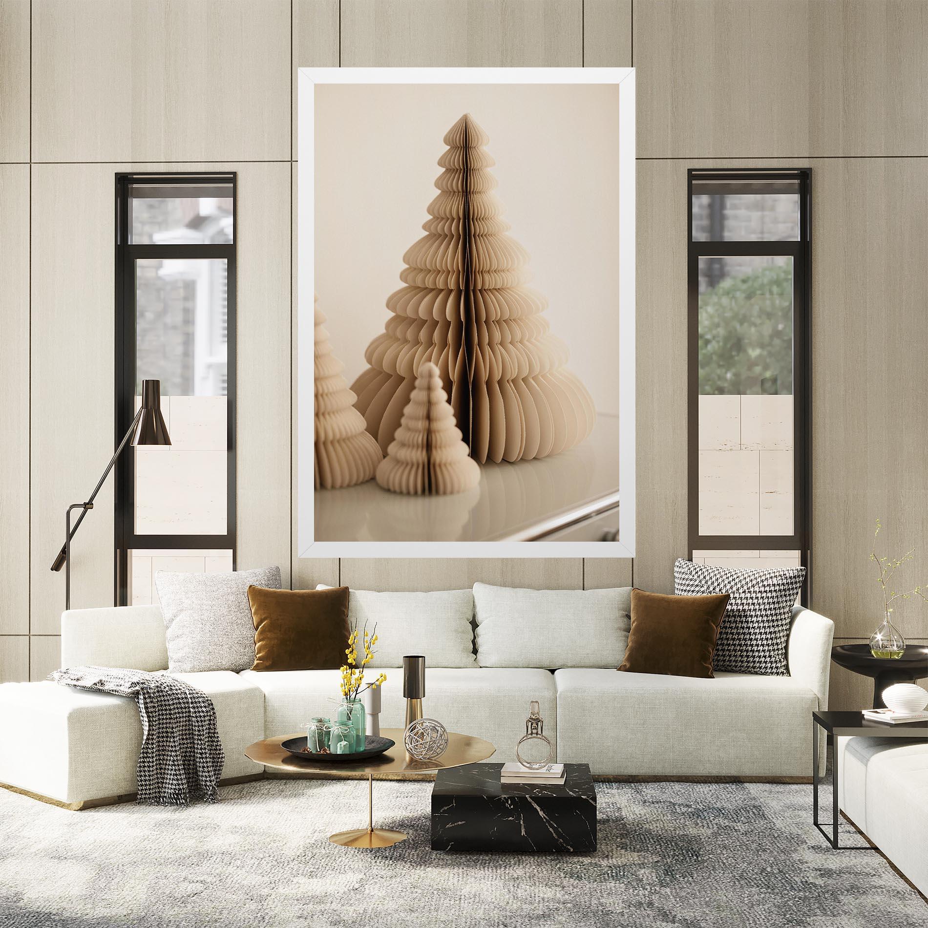 Leinwandbild Paper Tree mockup 2