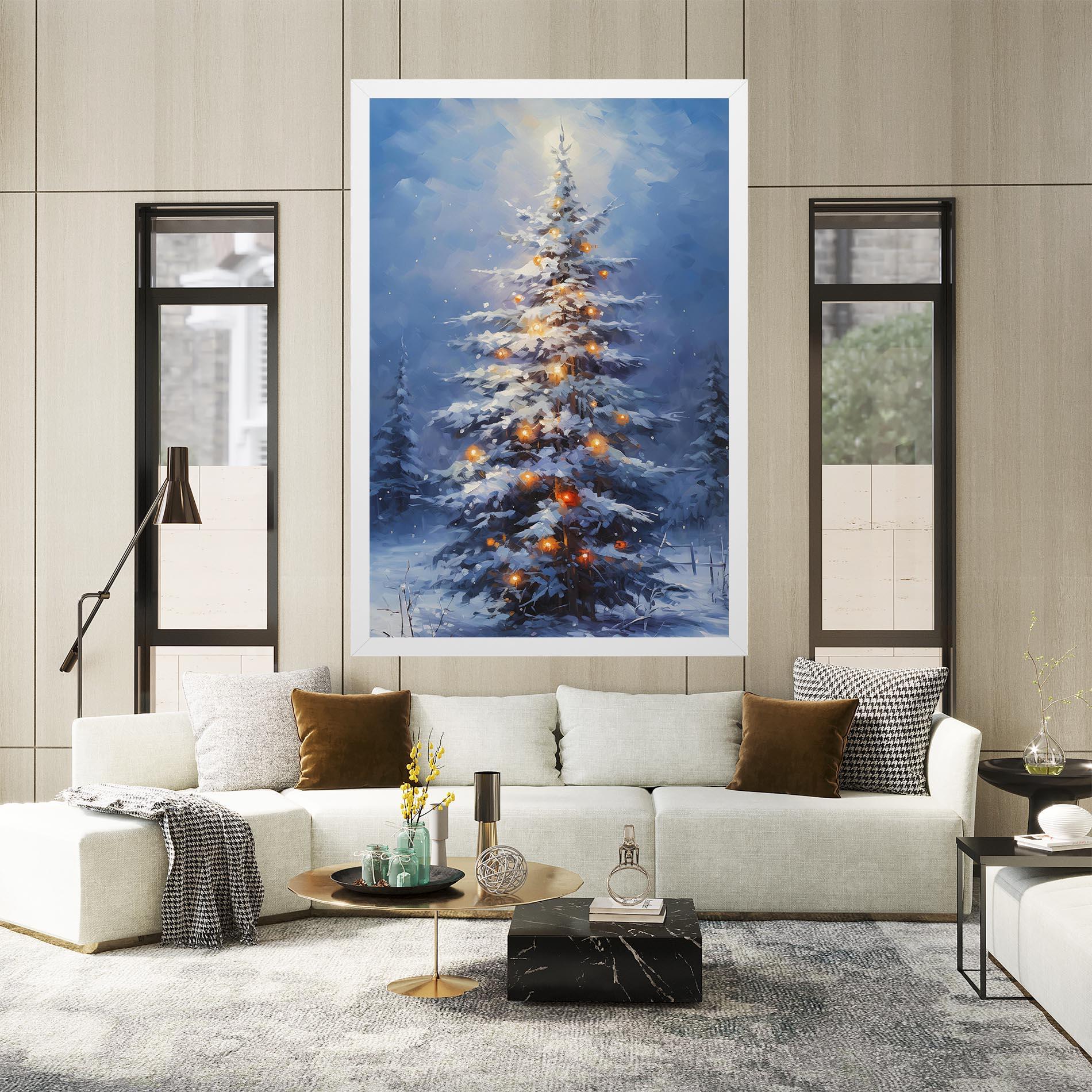 Leinwandbild Tall Slender Tree mockup 2