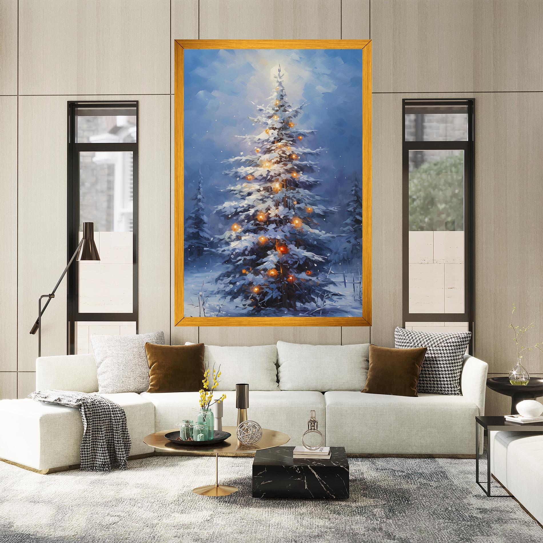 Leinwandbild Tall Slender Tree mockup 2