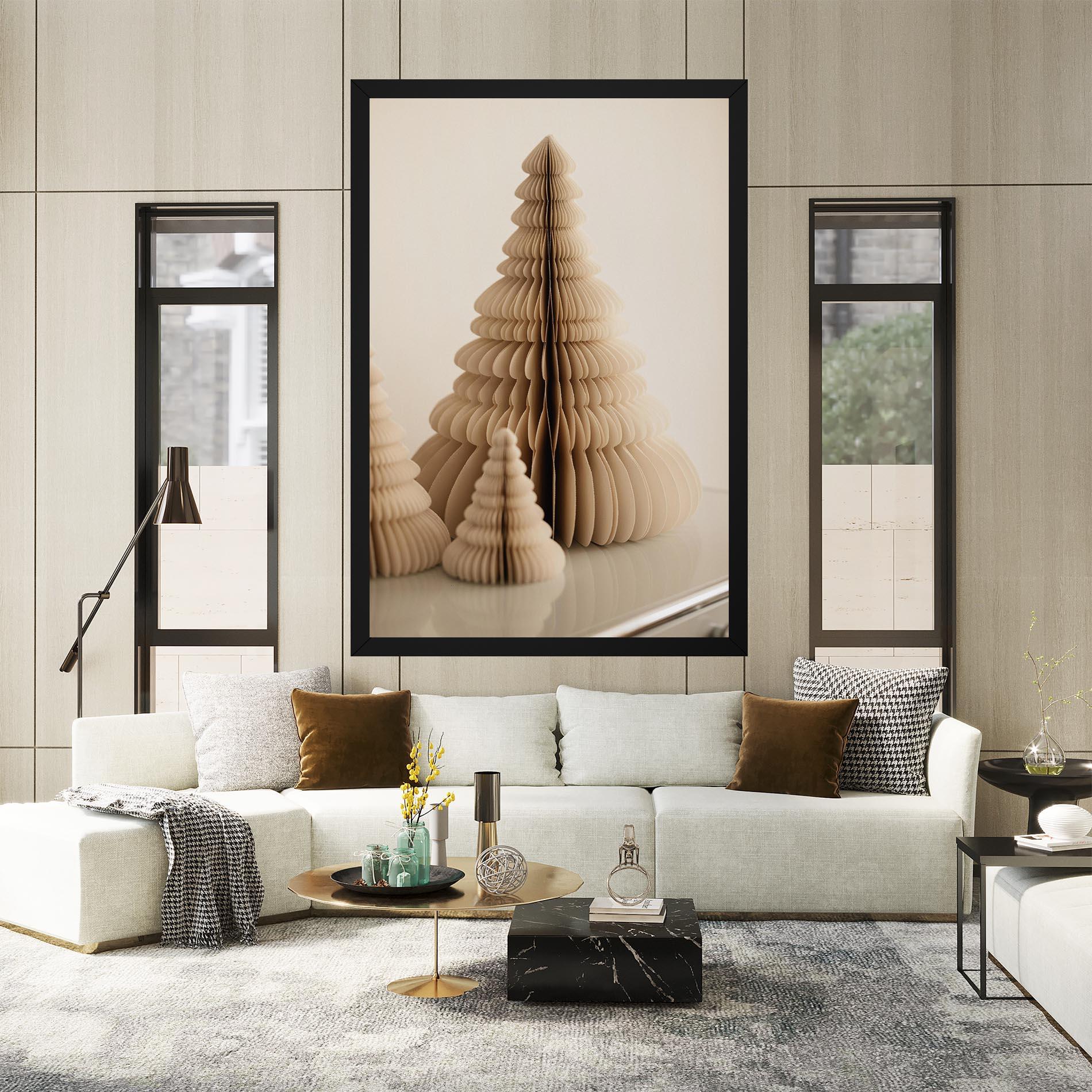 Leinwandbild Paper Tree mockup 2