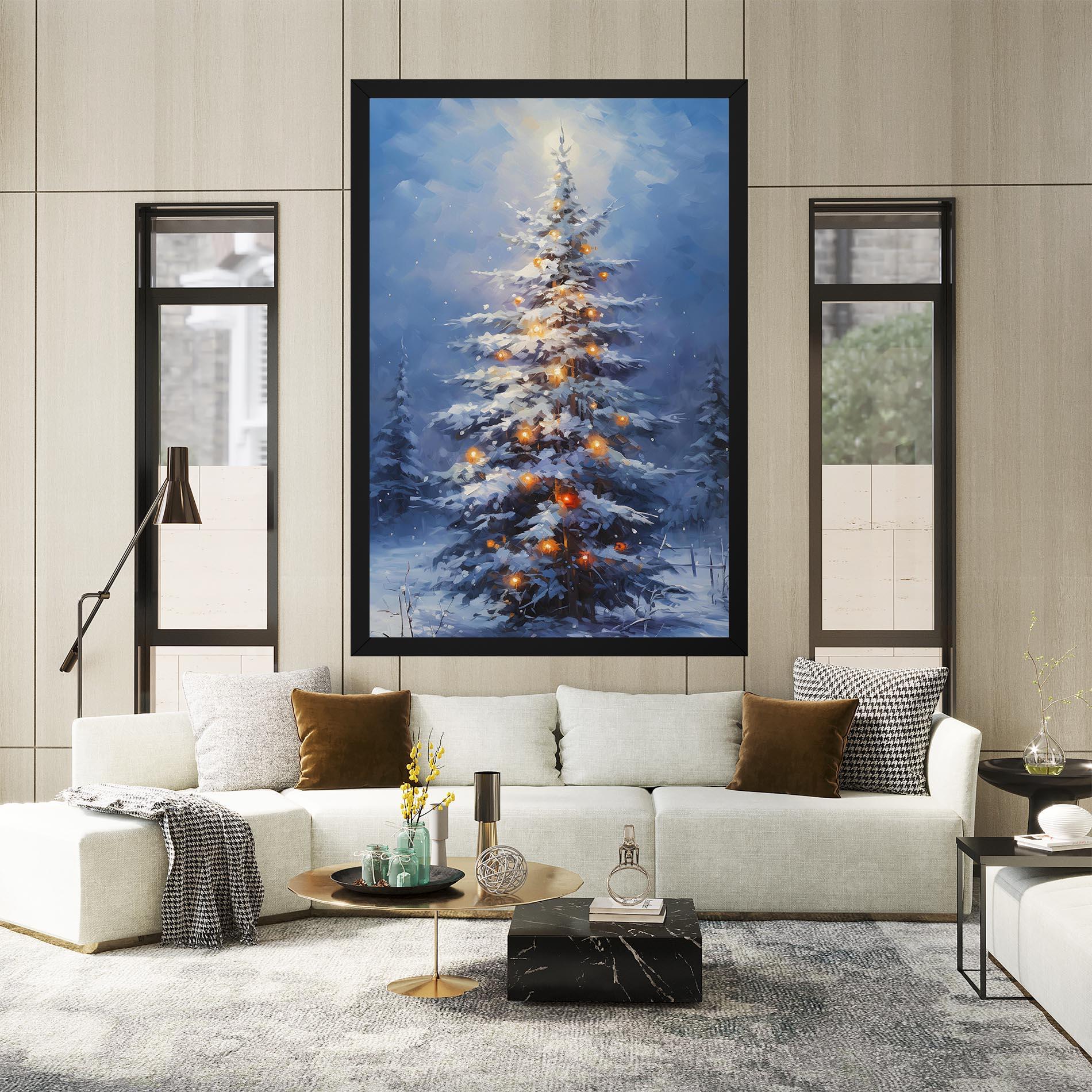 Leinwandbild Tall Slender Tree mockup 2