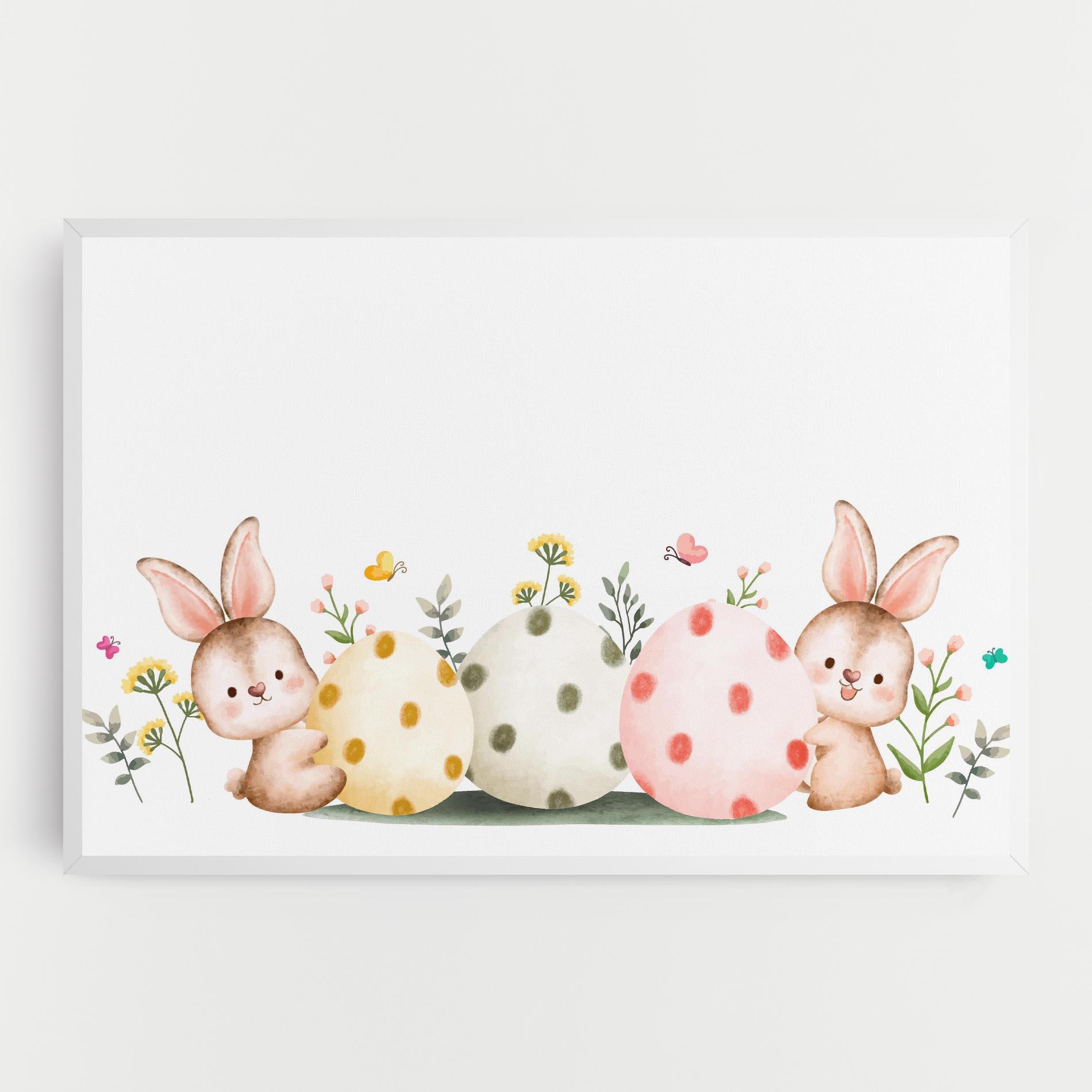 Leinwandbild Butterfly Rabbit mockup 0