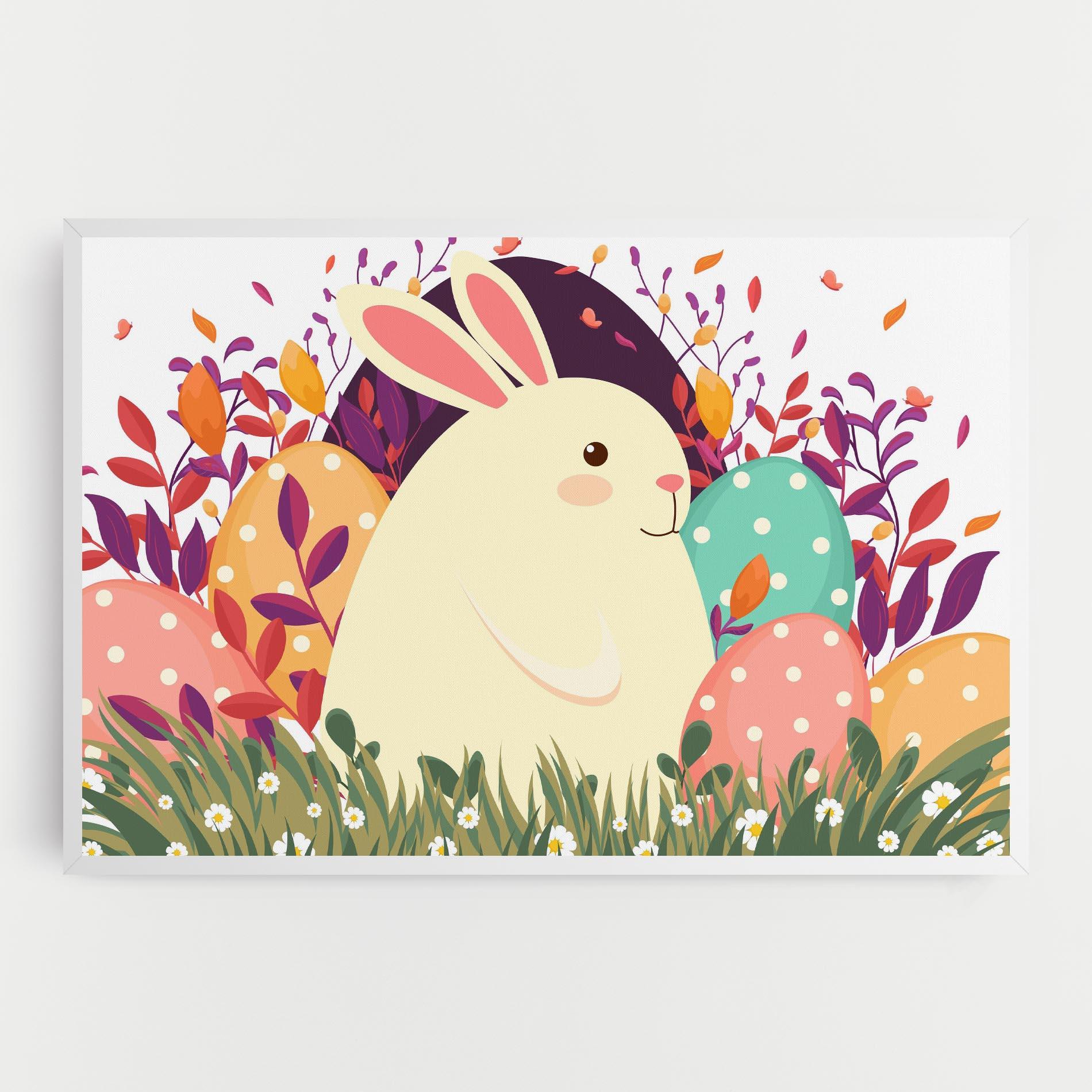 Leinwandbild Friendly Bunny mockup 0