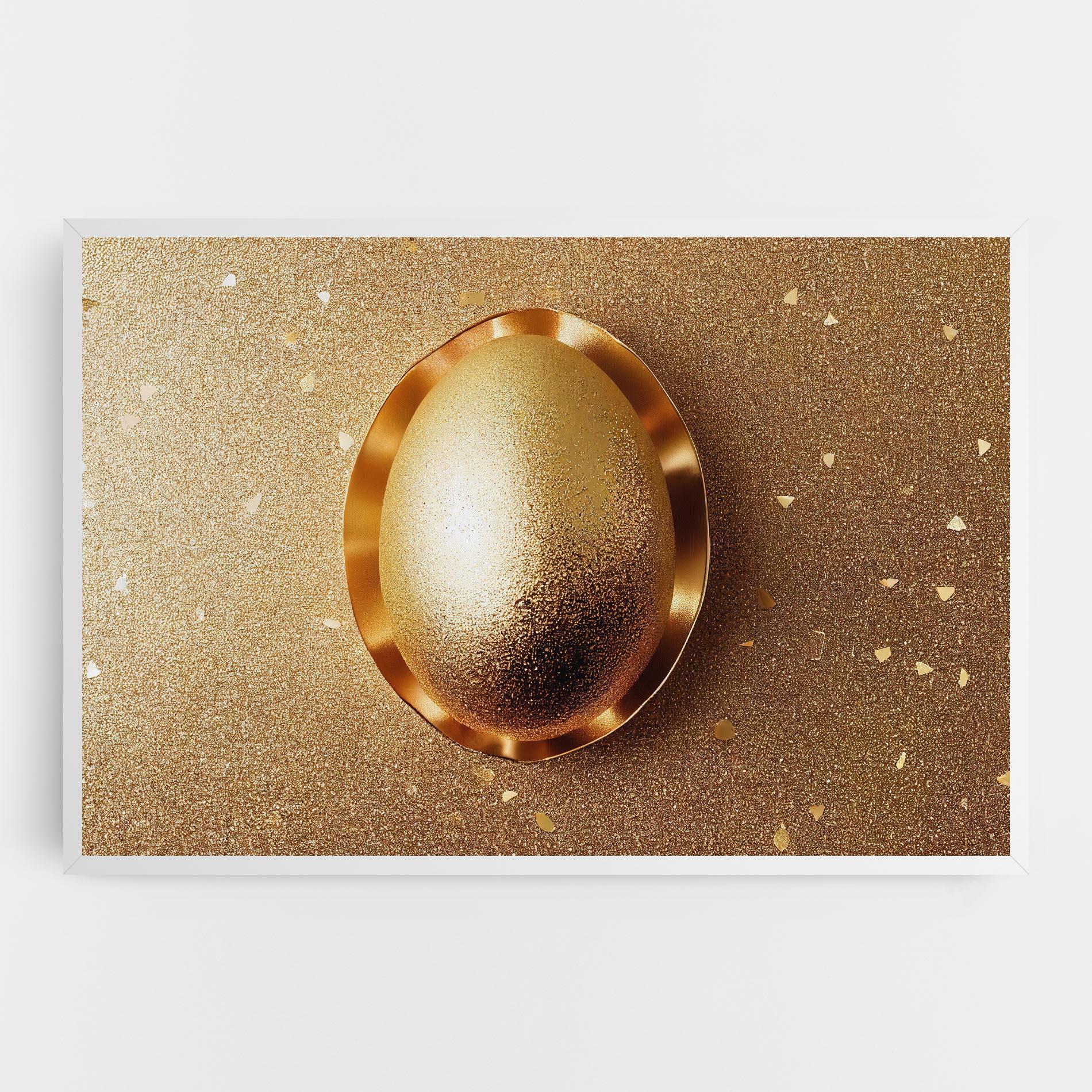 Leinwandbild Golden Egg Chocolate mockup 0