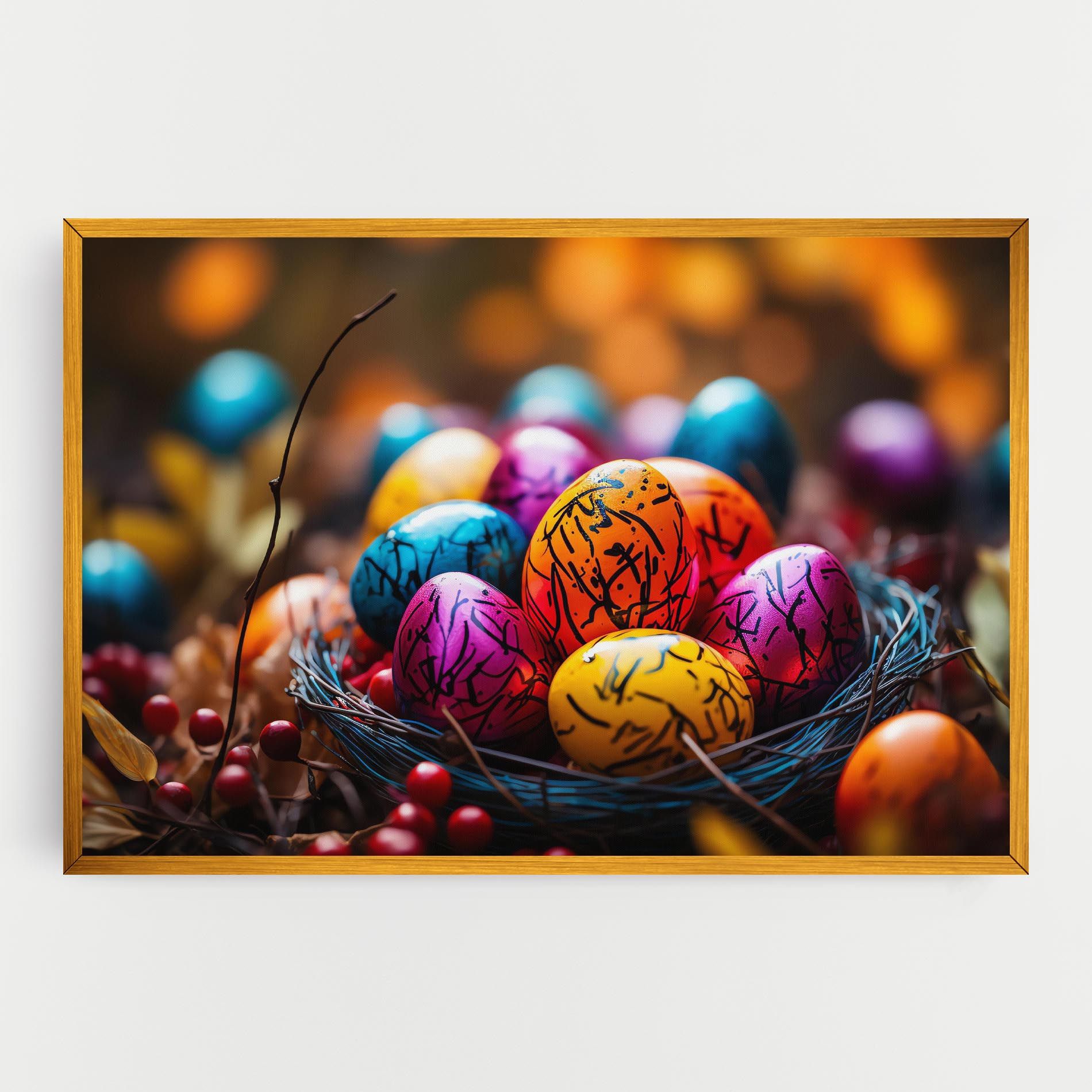 Colorful Easter Eggs mockup 0