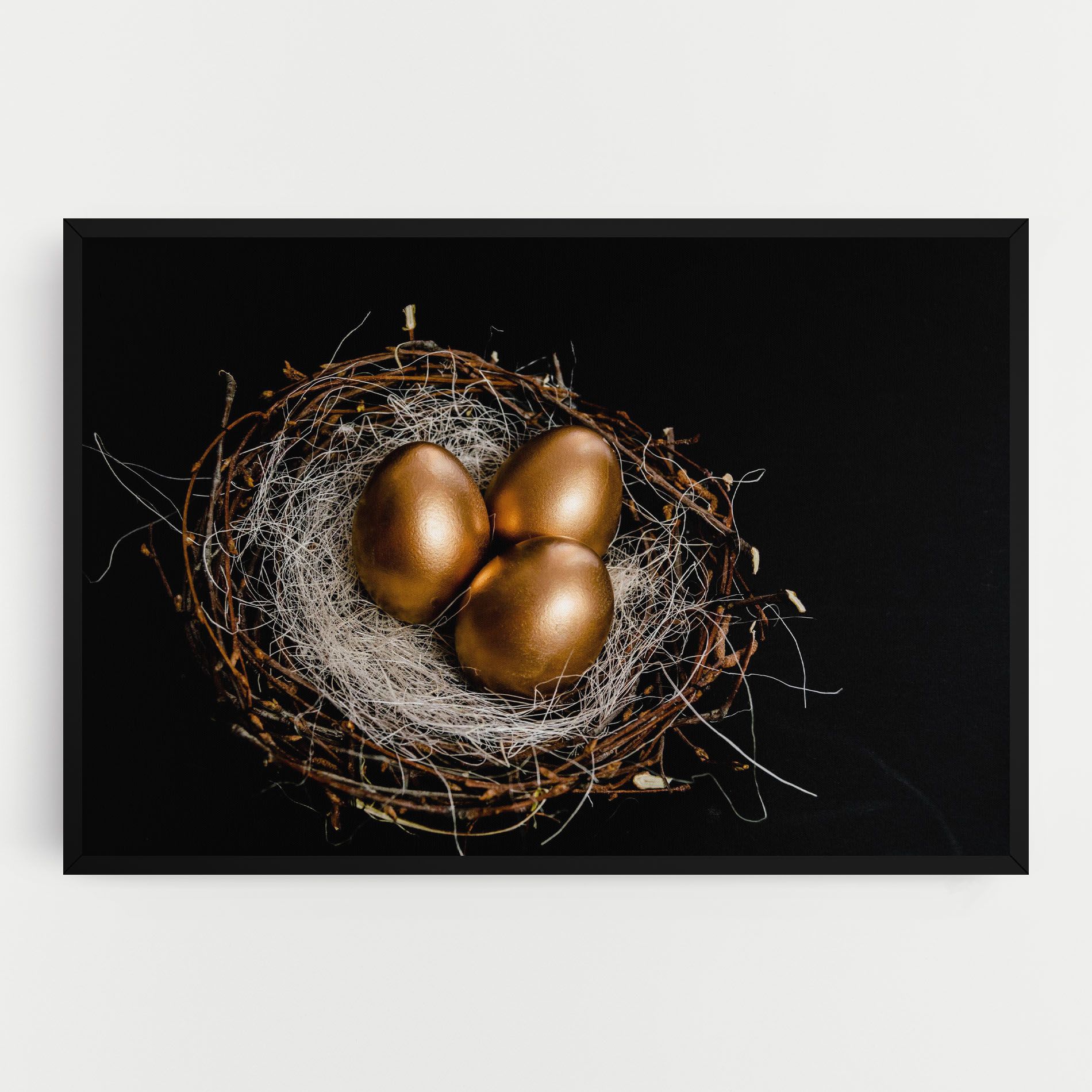 Pretty Golden Easter Eggs mockup 0