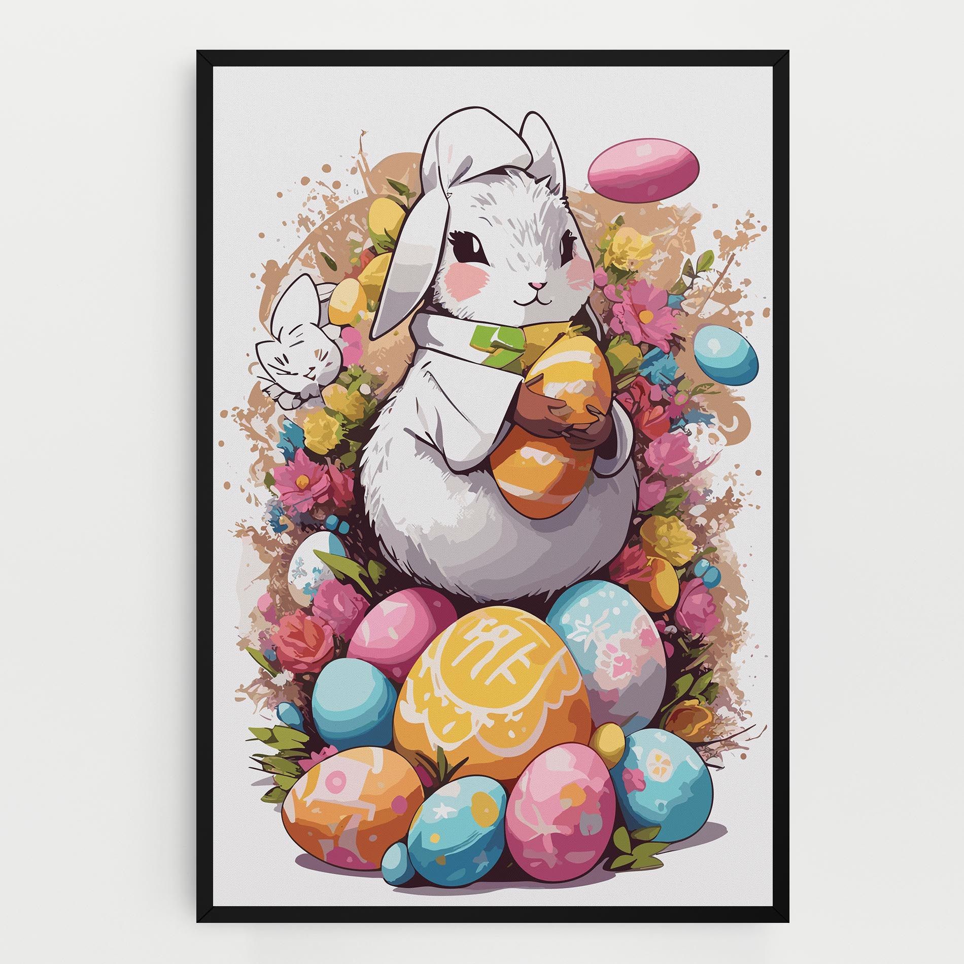 White Easter Bunny mockup 0