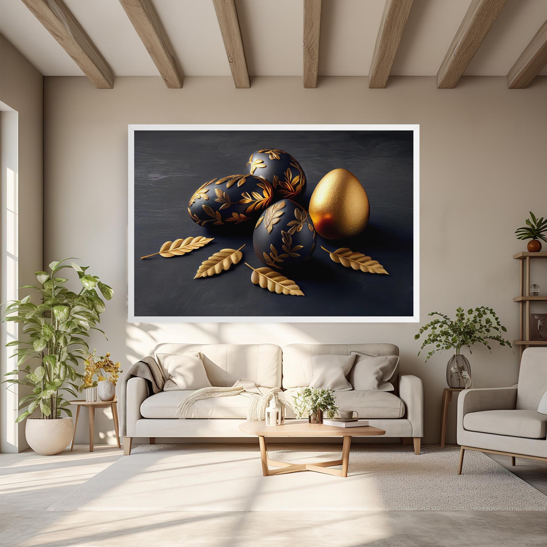 Leinwandbild Black Gold Egs mockup 6