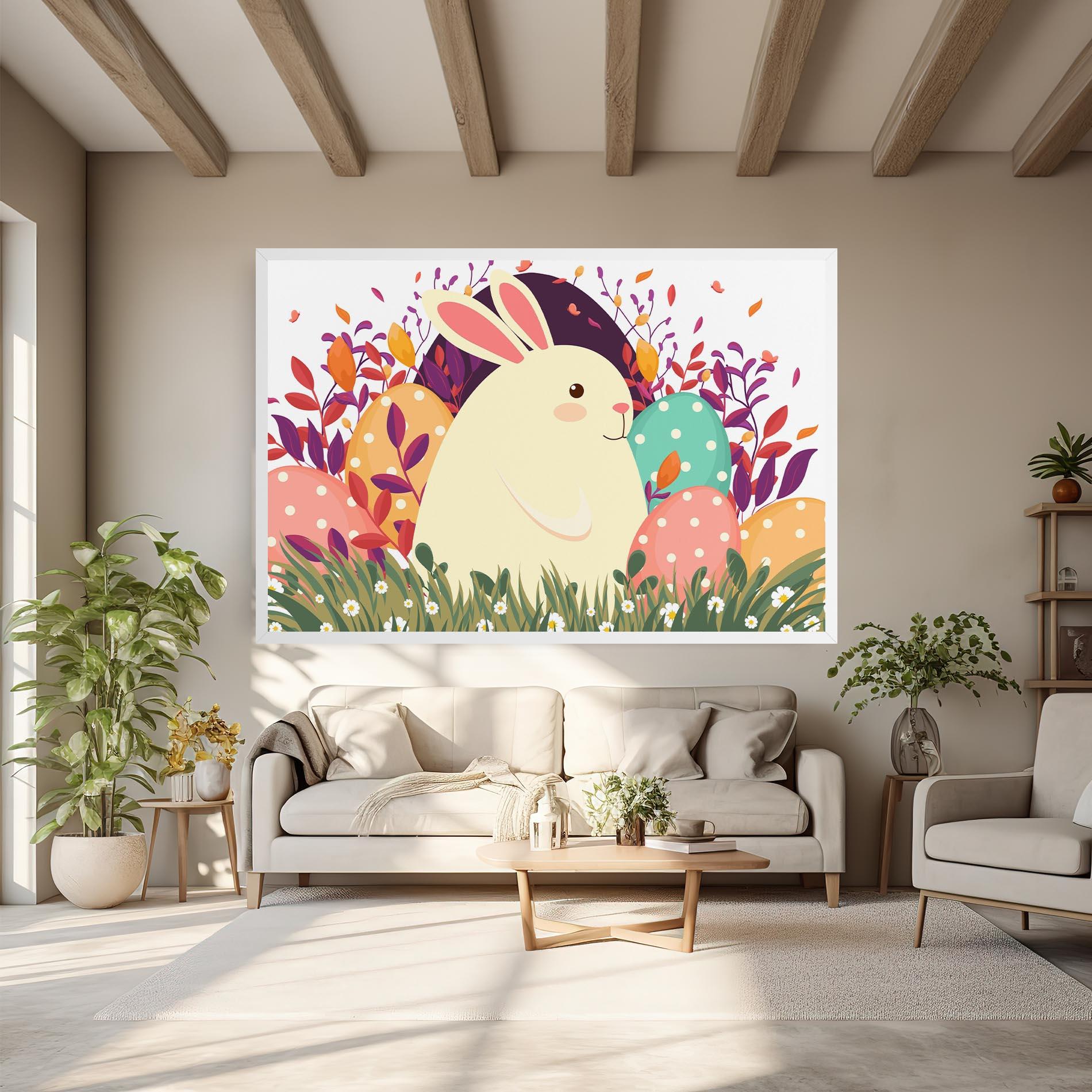 Leinwandbild Friendly Bunny mockup 6