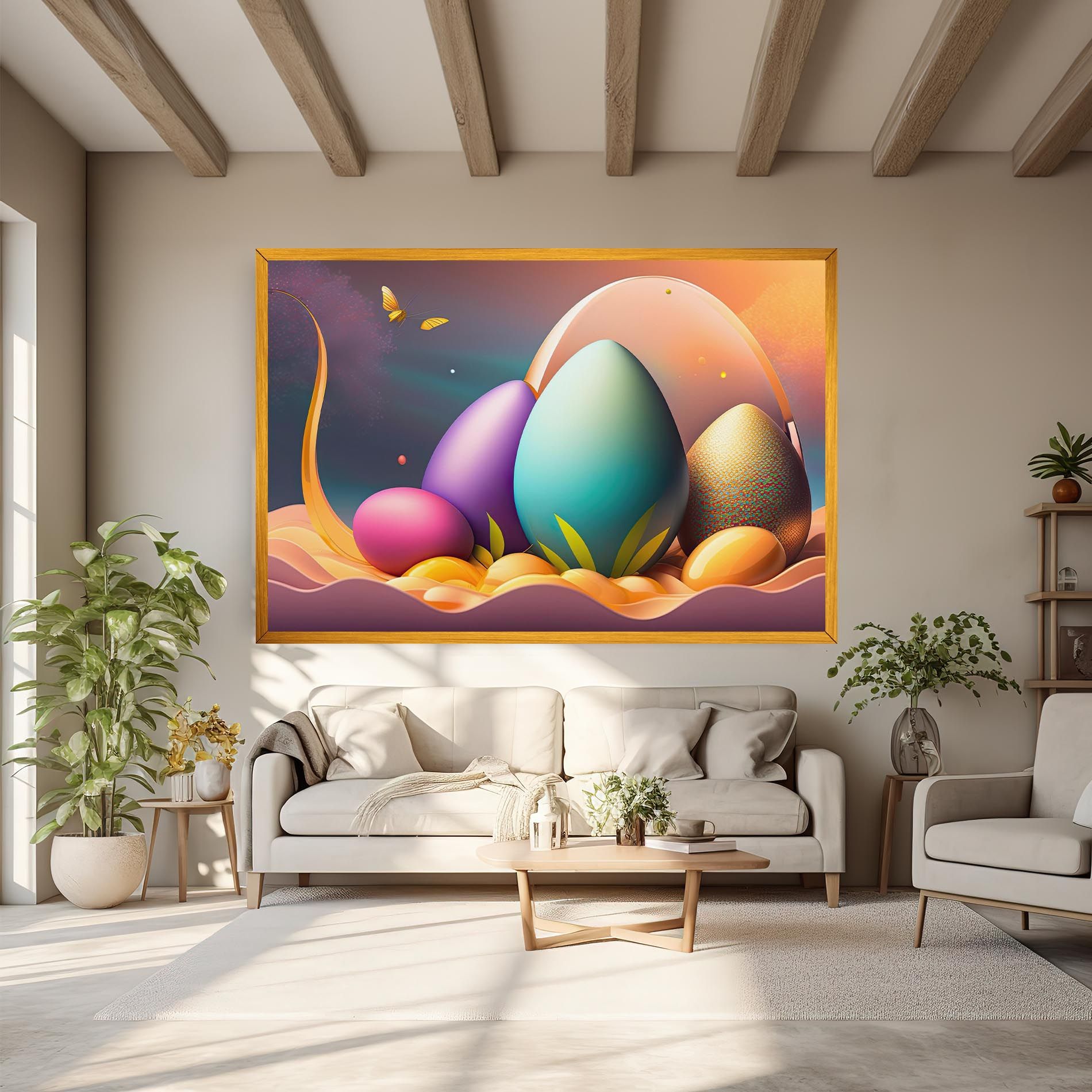 Big Blue Easter Egg mockup 6