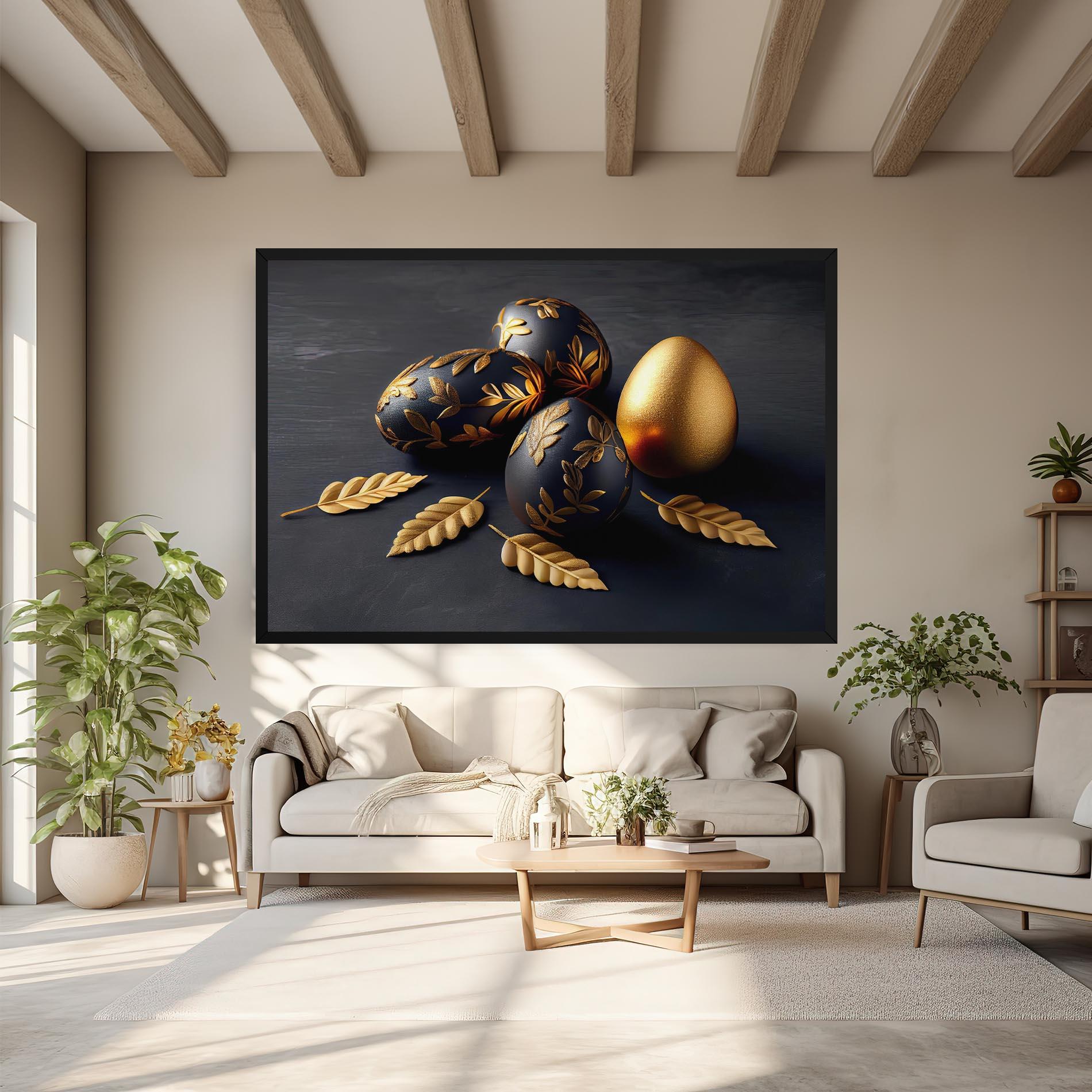 Leinwandbild Black Gold Egs mockup 6