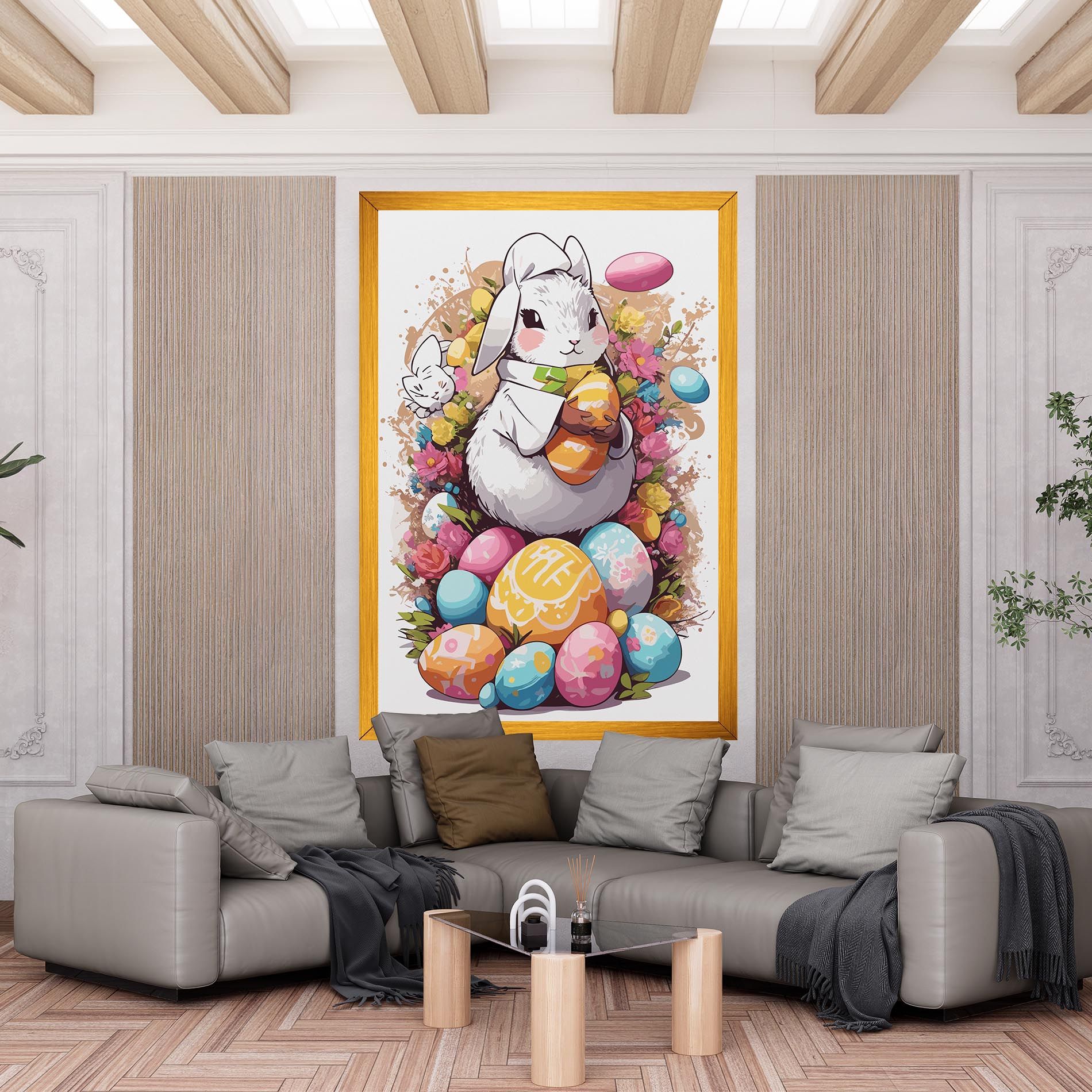 White Easter Bunny mockup 6