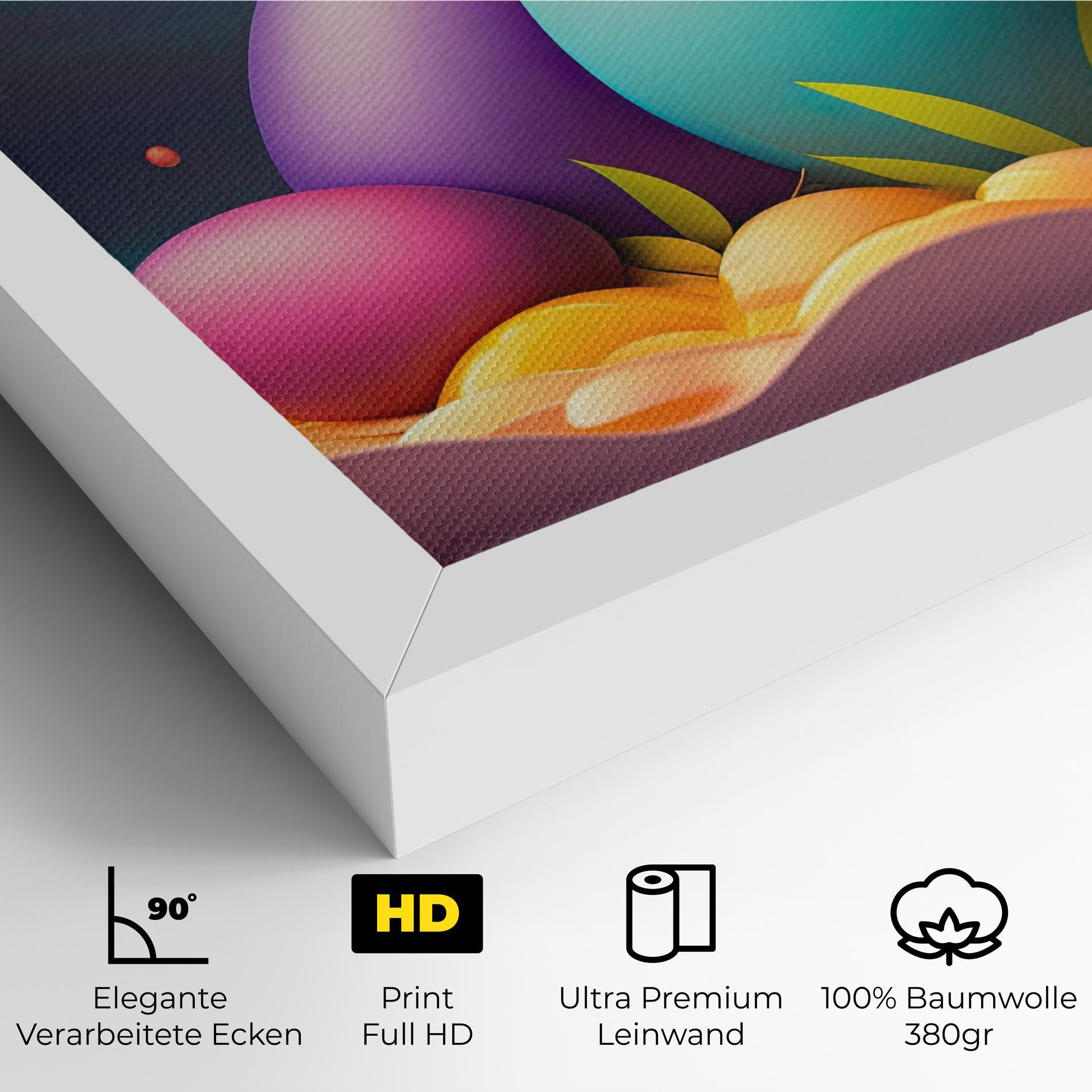 Leinwandbild Big Blue Easter Egg mockup 4