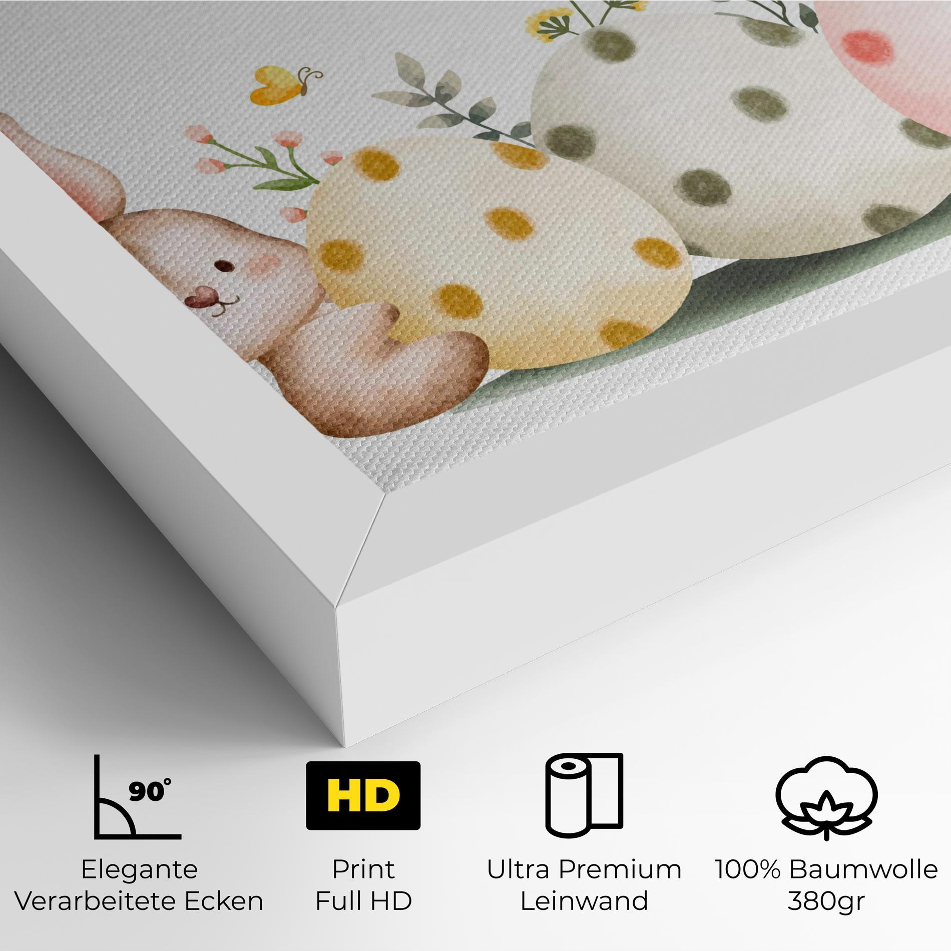 Leinwandbild Butterfly Rabbit mockup 4
