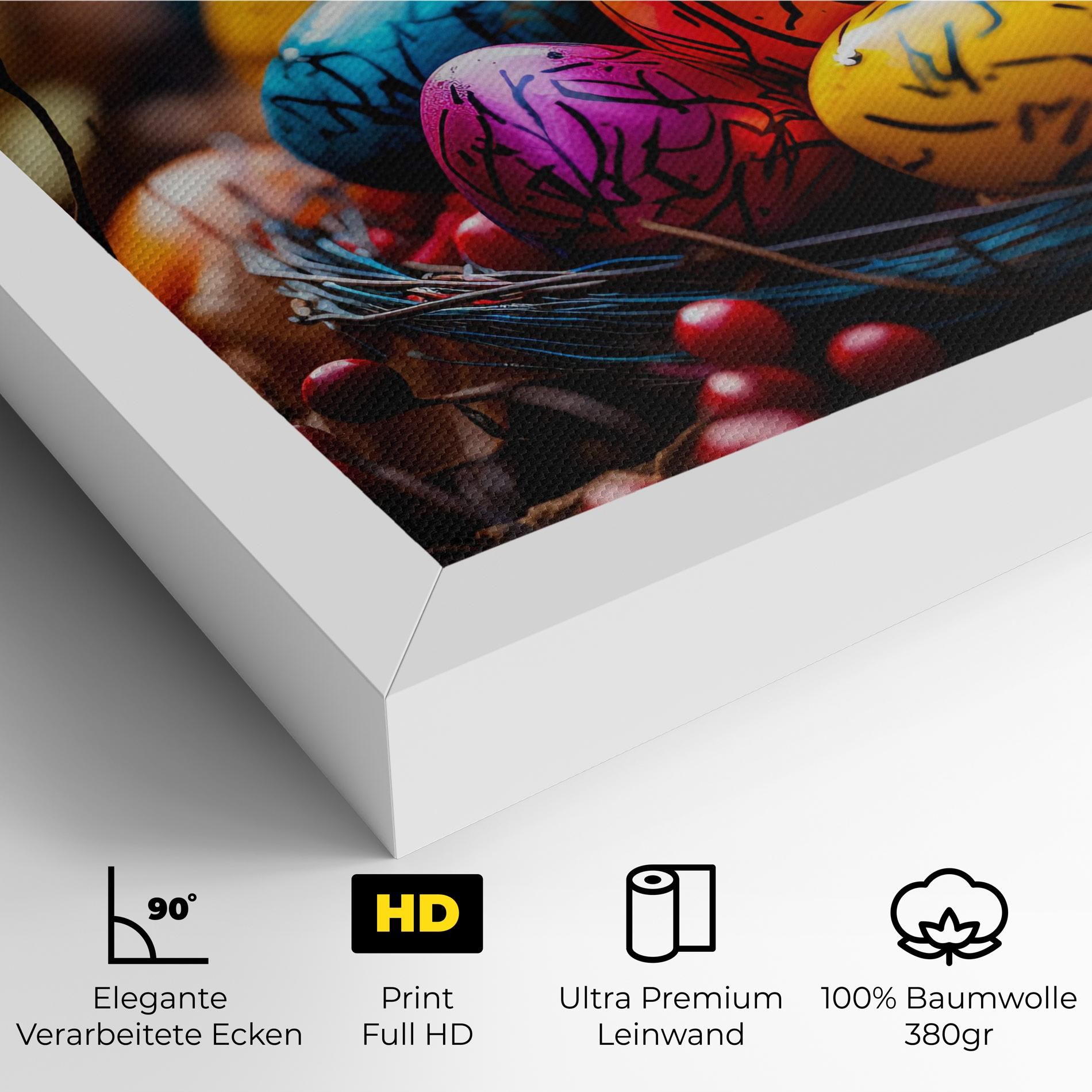 Colorful Easter Eggs mockup 4