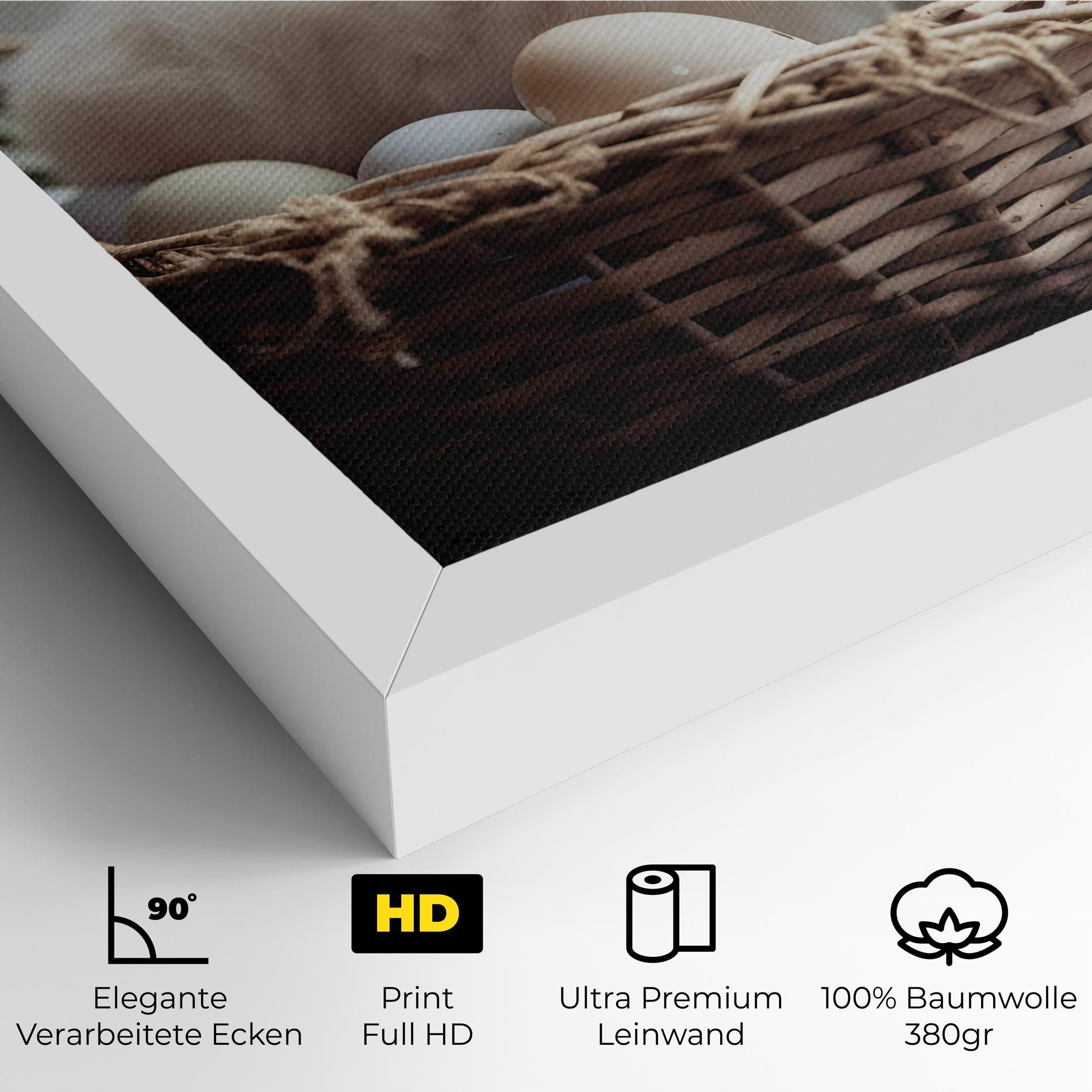 Cute White Easter Eggs mockup 4