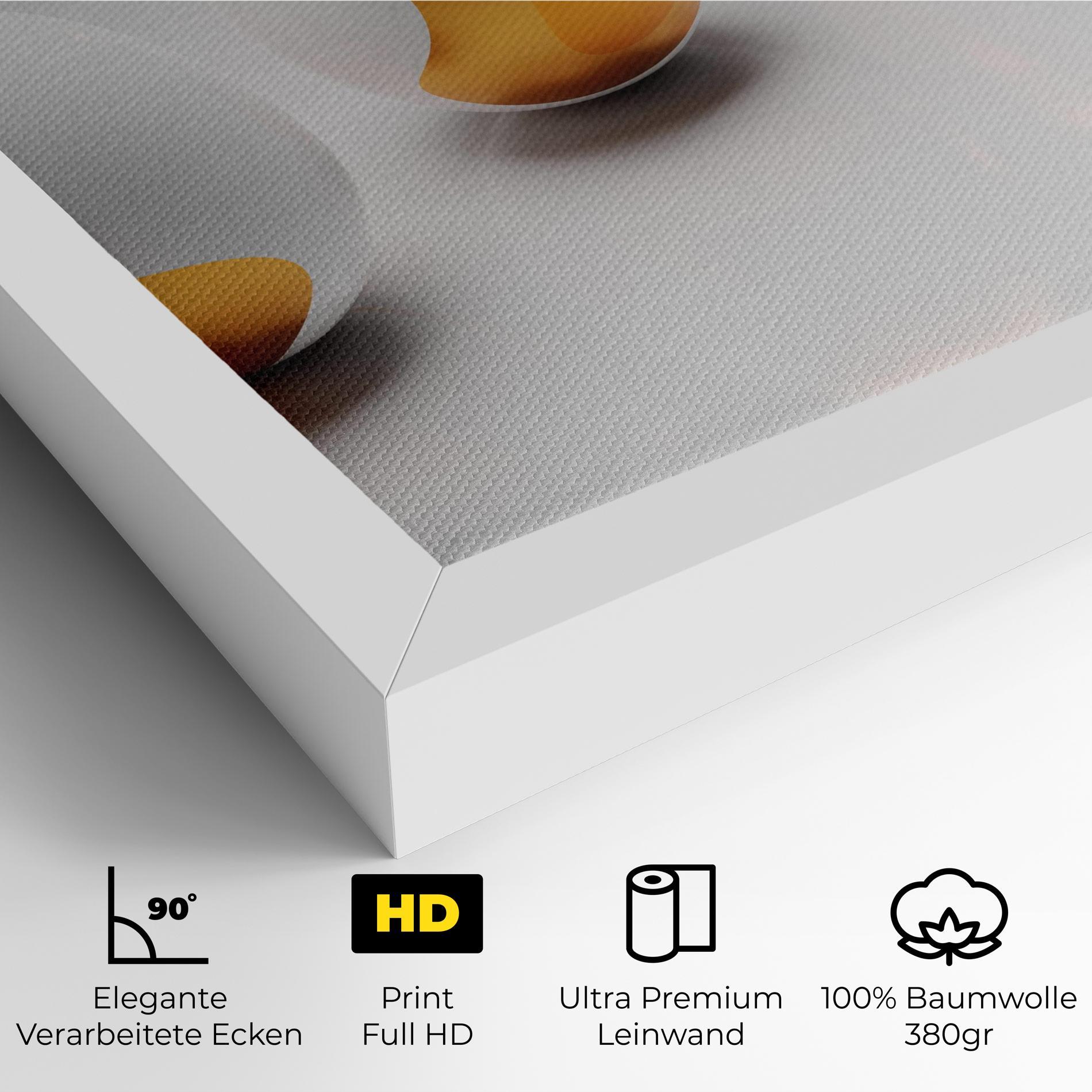 Leinwandbild Elegant Easter Eggs mockup 4