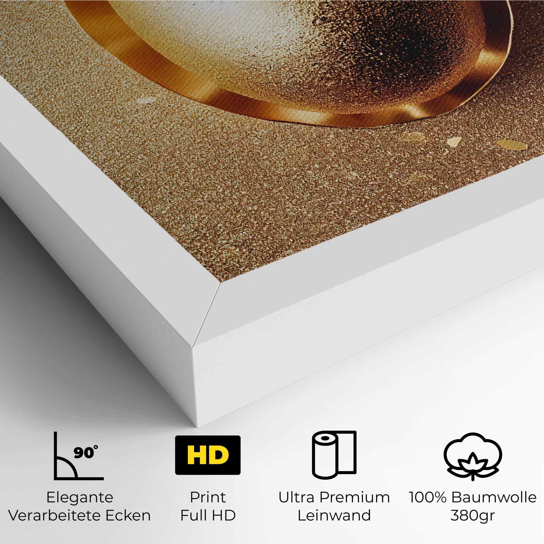 Leinwandbild Golden Egg Chocolate mockup 4