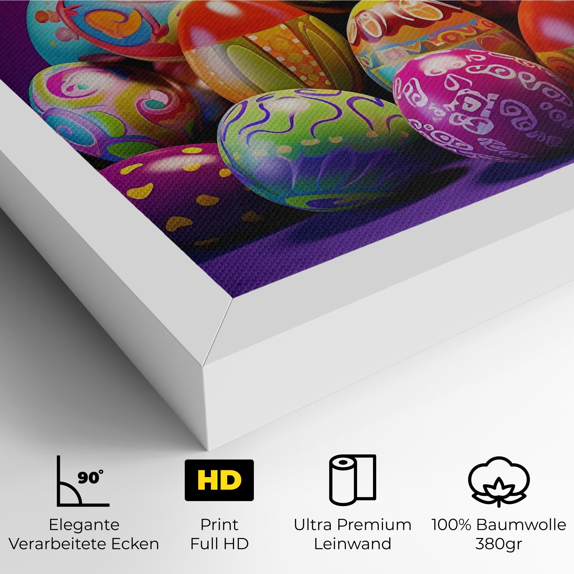 Pile Colorful Eggs mockup 4