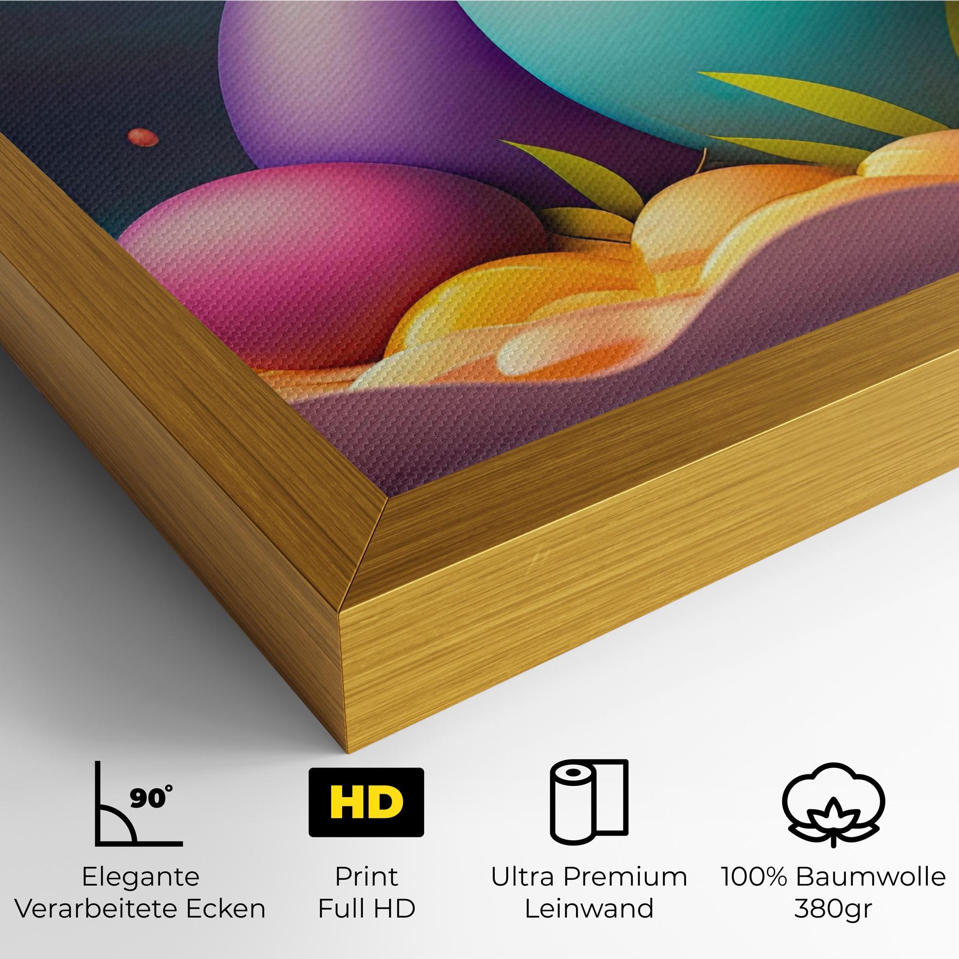 Leinwandbild Big Blue Easter Egg mockup 4