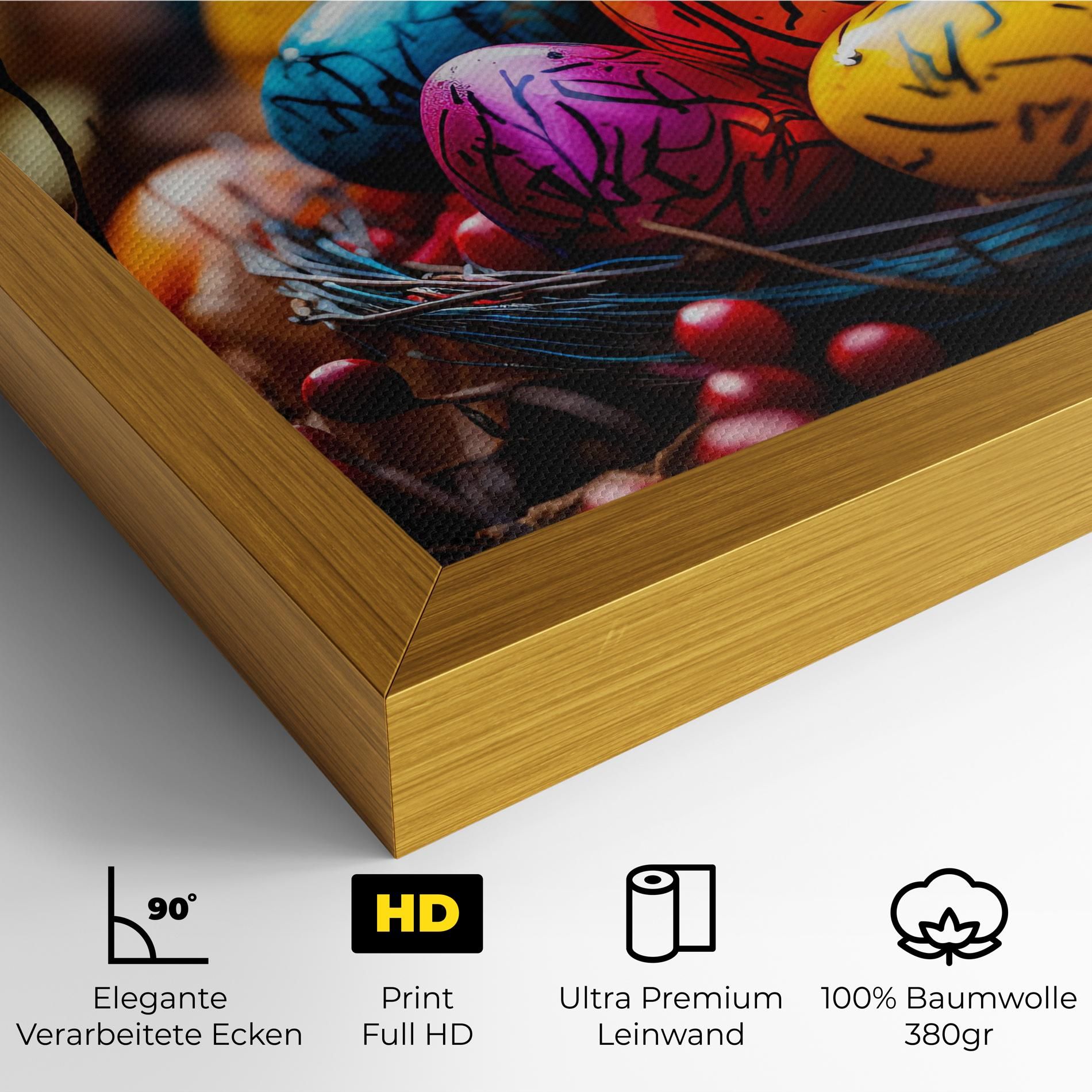 Colorful Easter Eggs mockup 4