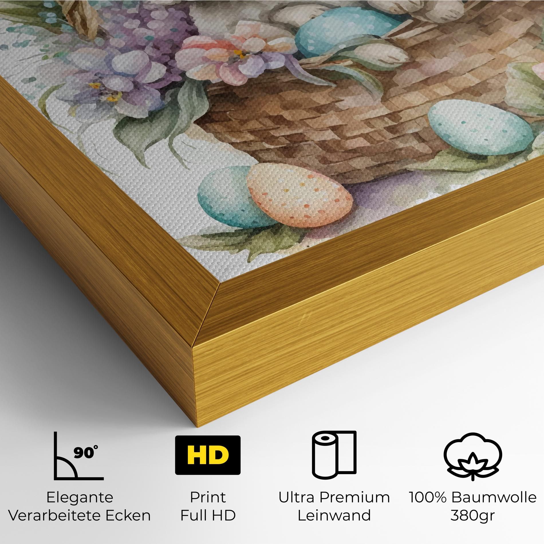 Cute Bunny In Basket mockup 4