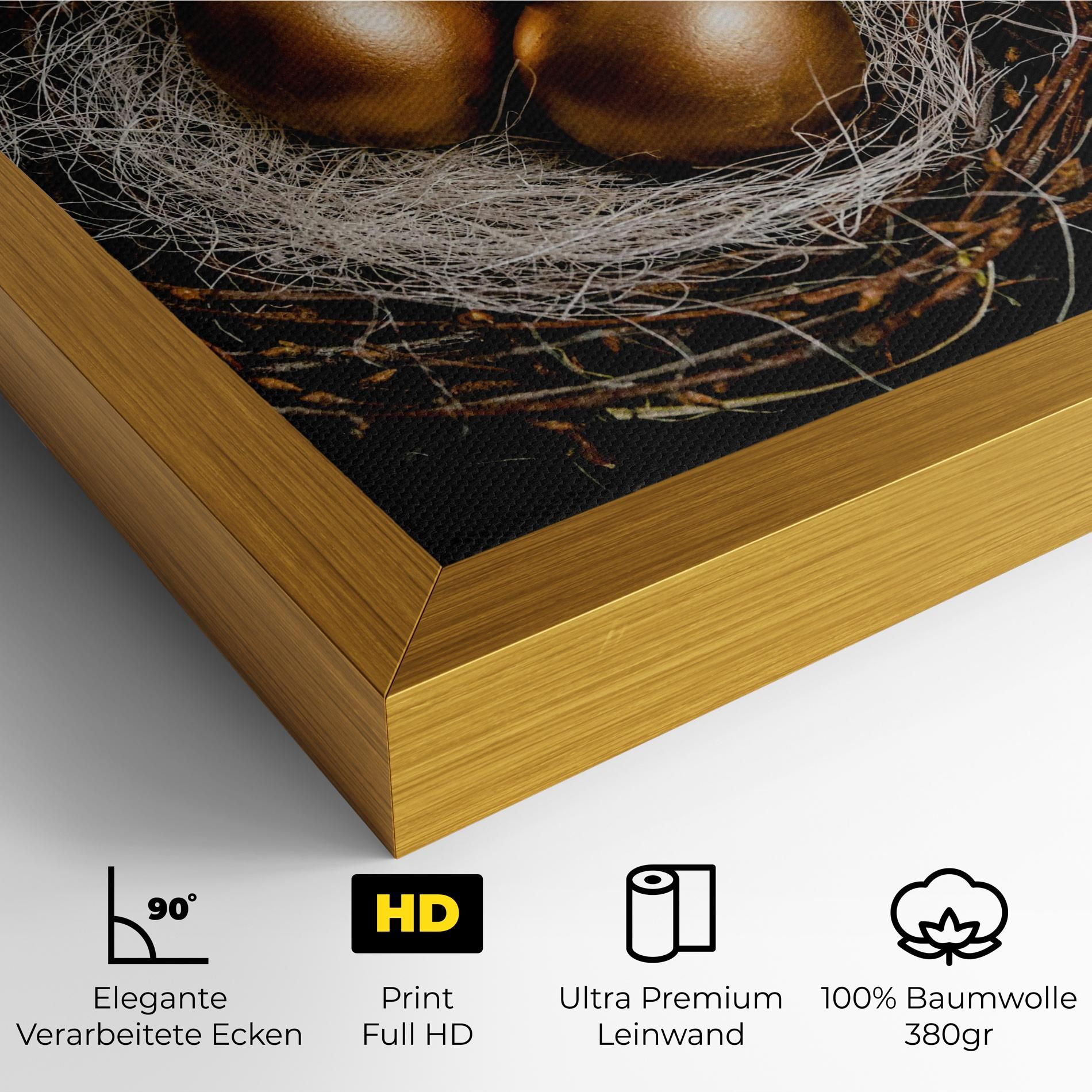 Pretty Golden Easter Eggs mockup 4