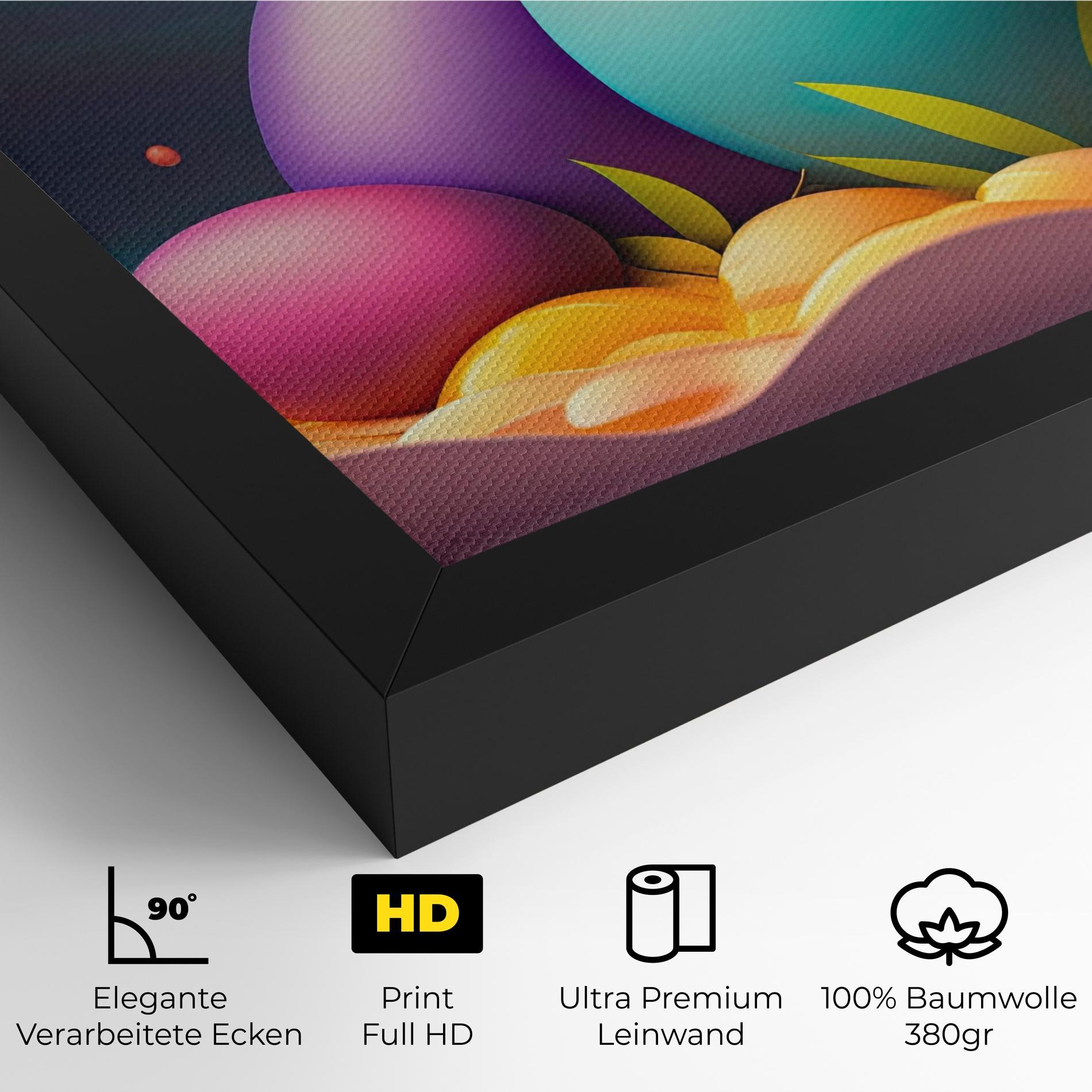 Leinwandbild Big Blue Easter Egg mockup 4