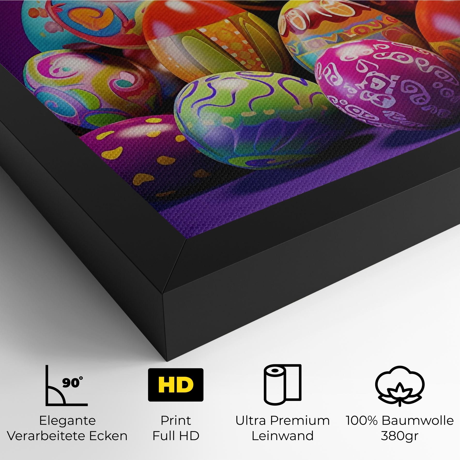 Pile Colorful Eggs mockup 4