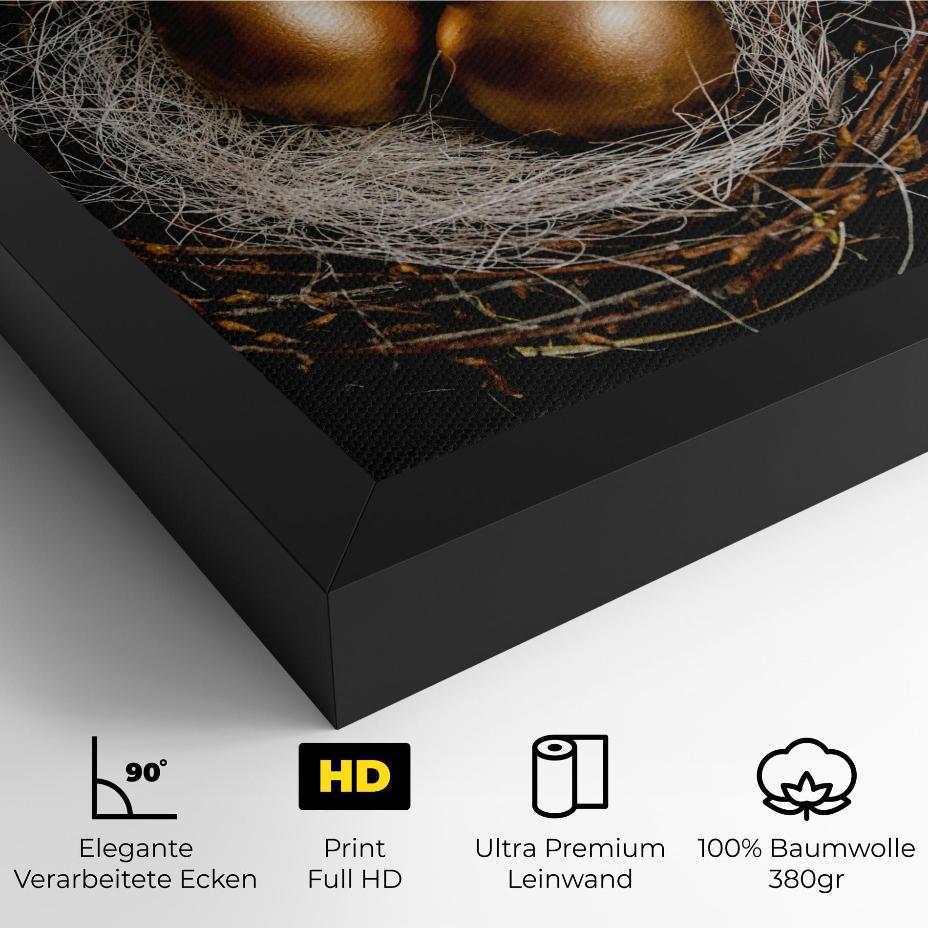 Pretty Golden Easter Eggs mockup 4