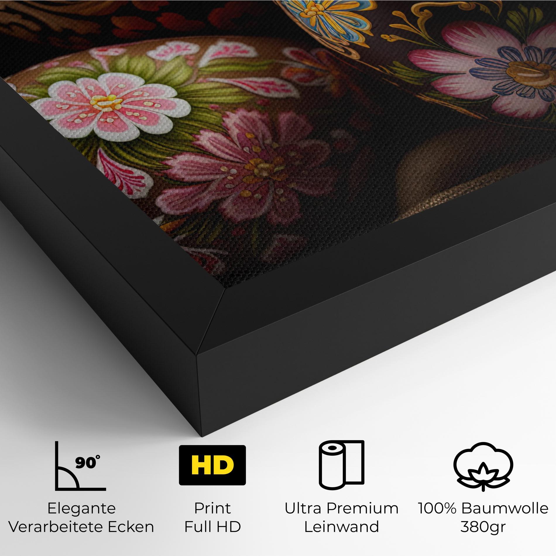 Leinwandbild Pretty Painted Eggs mockup 4