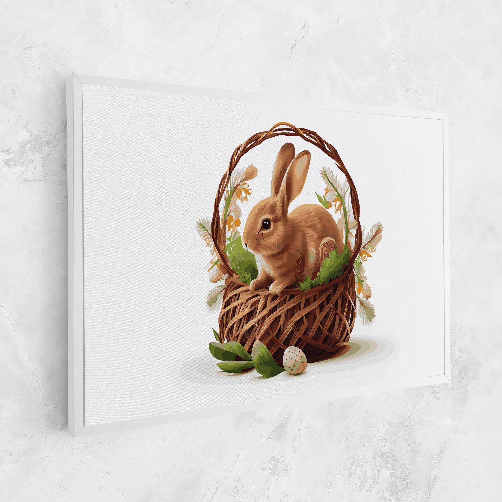 Bunny In Basket mockup 1
