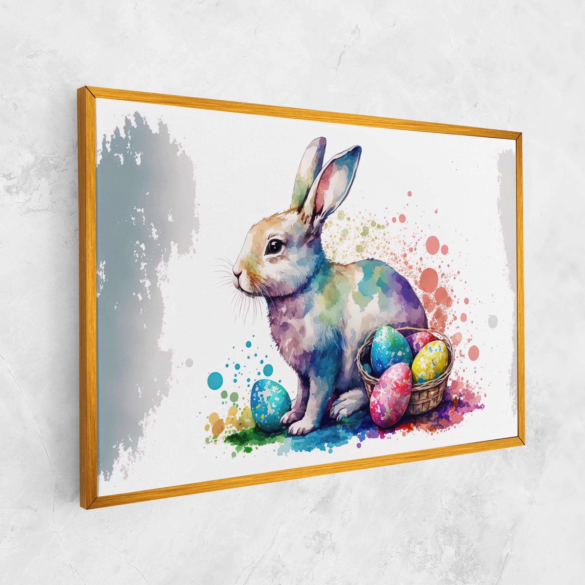Easter Bunny Watercolor mockup 1