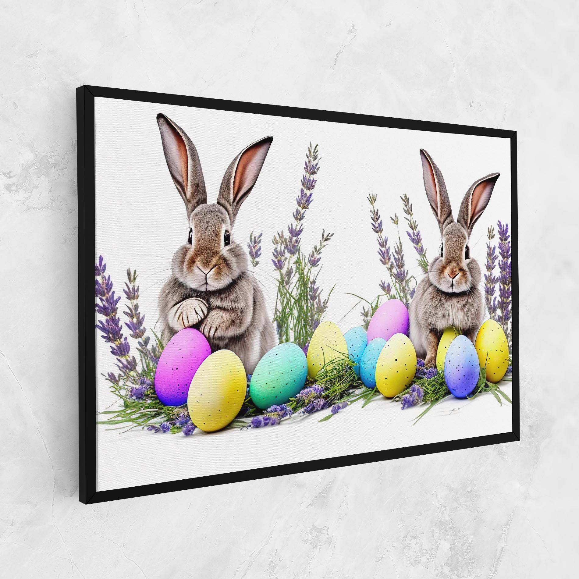 Flowers Easter Bunny mockup 1